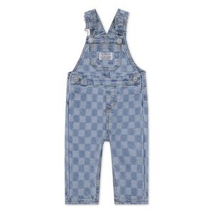 Levi's Infant Boys' Textured Checkerboard Denim Overalls