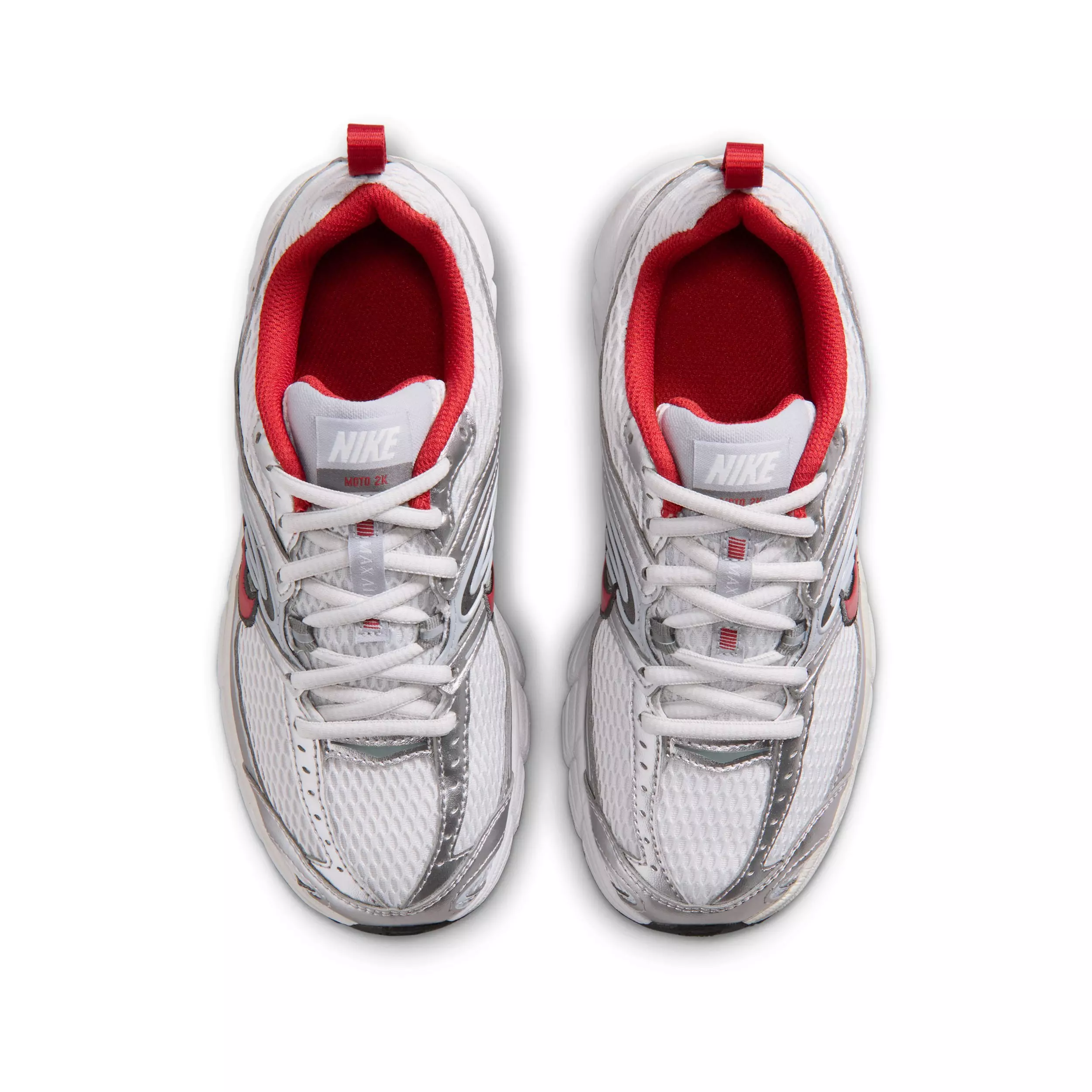Nike Air Max Moto 2K "Photon Dust/Wolf Grey/Summit White/Dune Red" Grade School Boys' Shoe - DUST/GREY/WHITE/RED