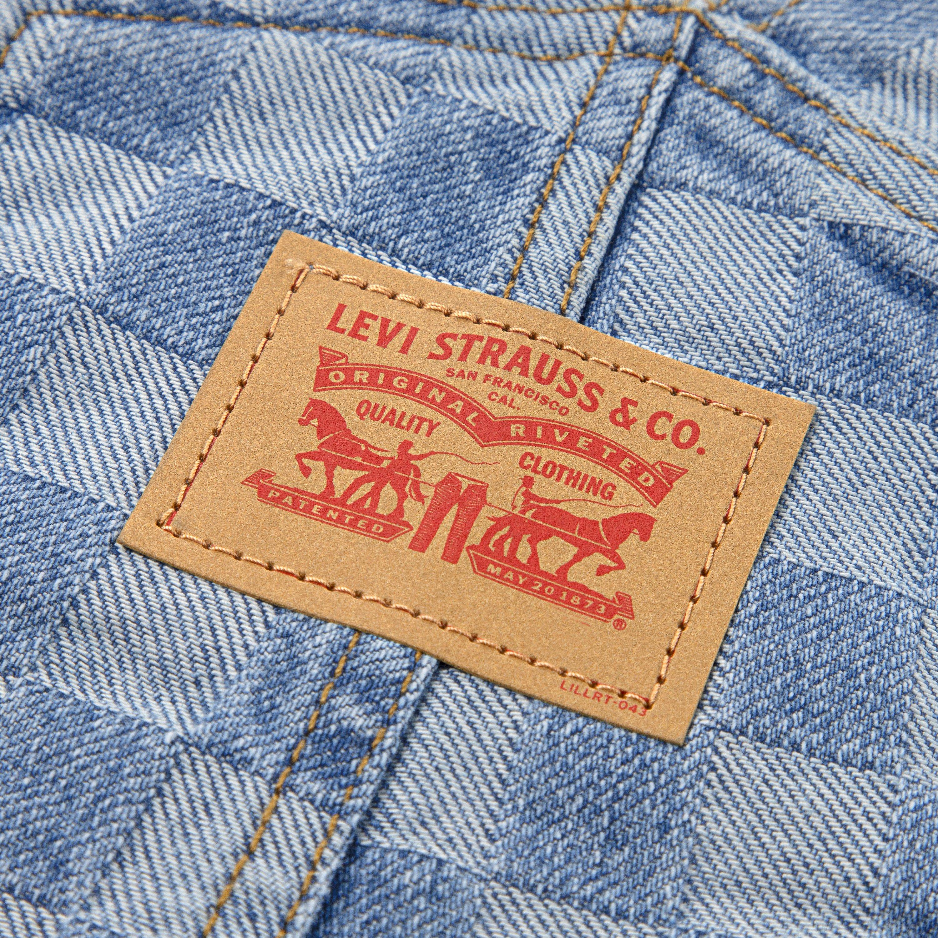 Levi's Toddler Boys' Textured Checkerboard Denim Overalls - CHECKERBOARD Thumbnail View 4