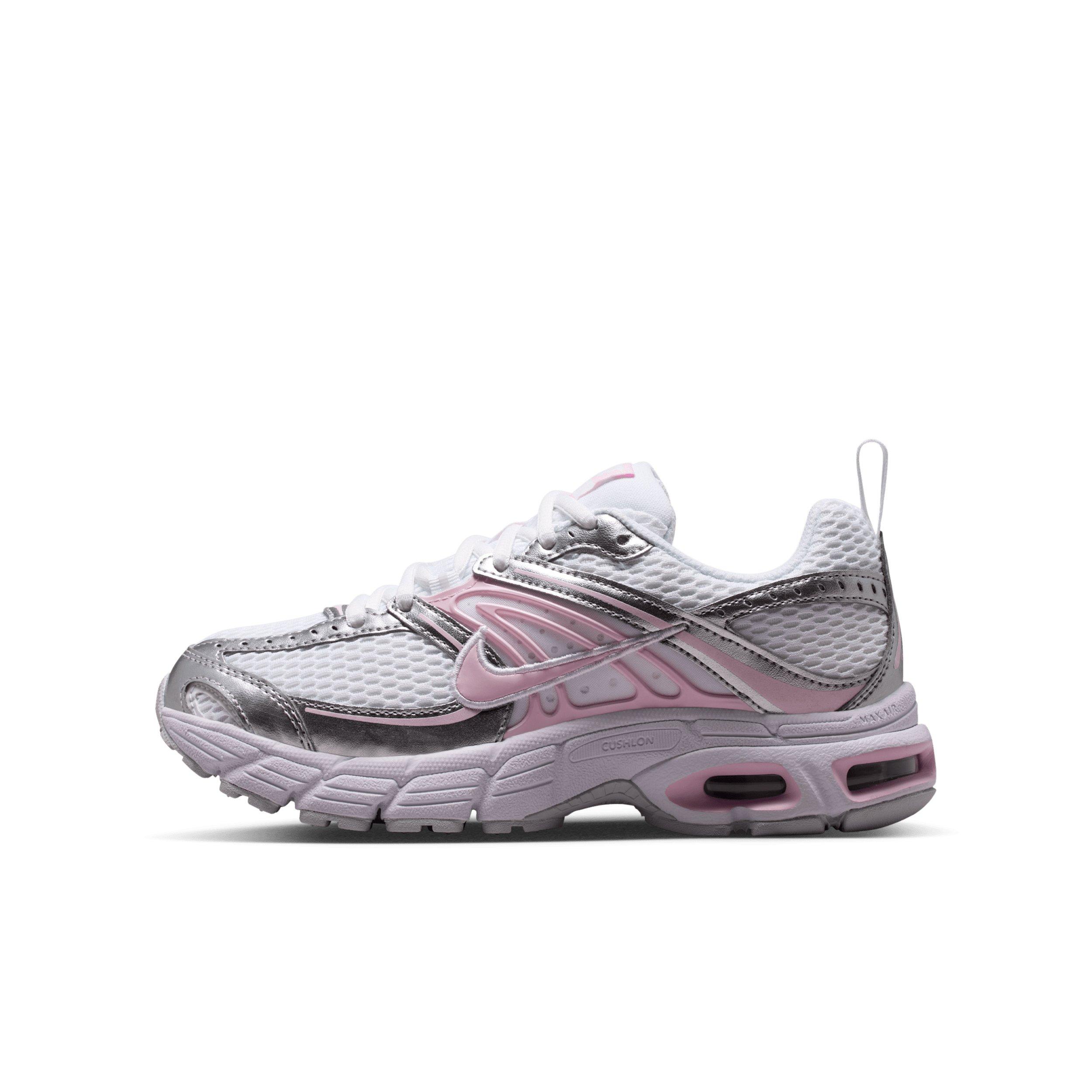 Nike Air Max Moto 2K "White/Pure Platinum/Metallic Silver/Pink Foam" Grade School Girls' Shoe - WHITE/PLATINUM/SILVER/PINK