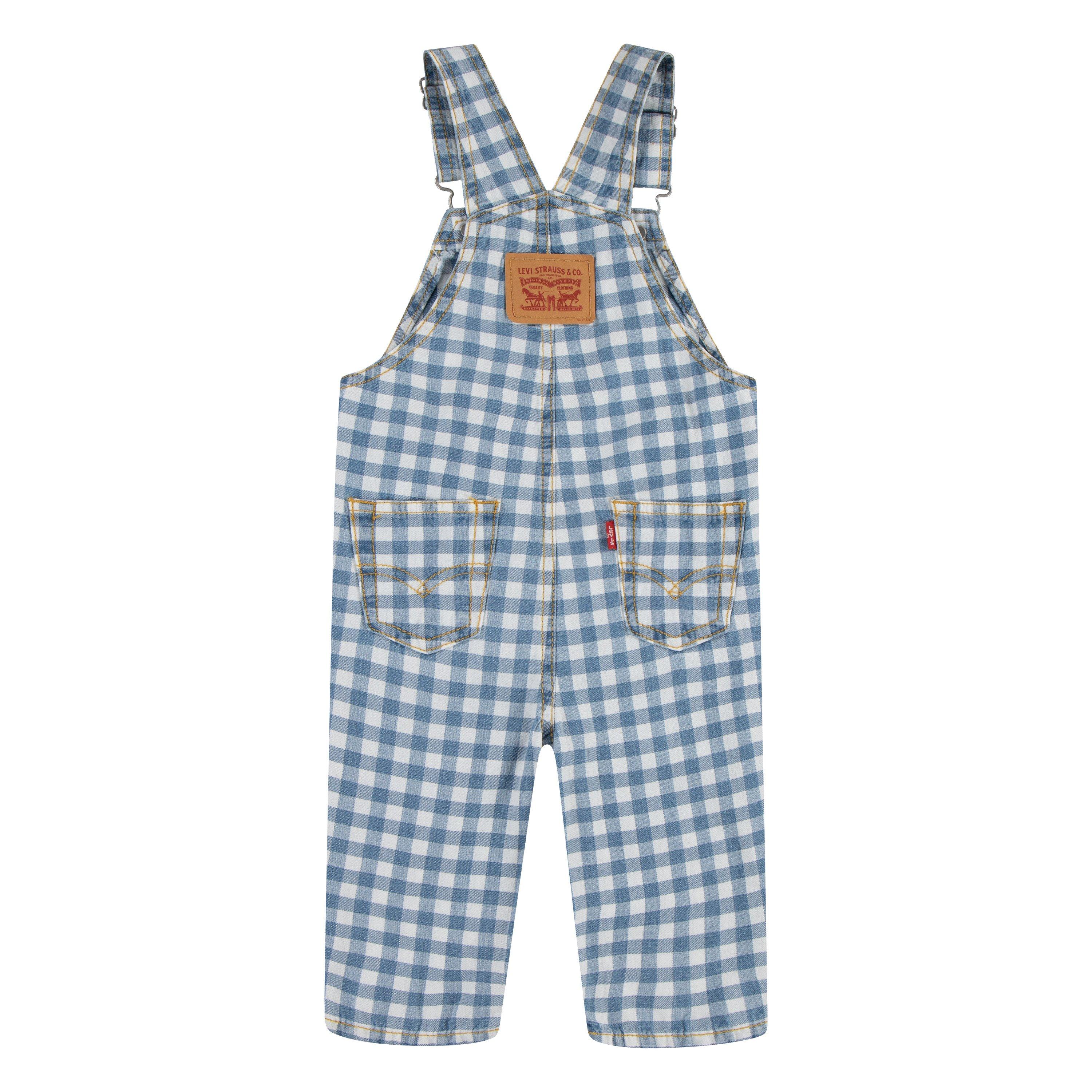 Levi's Gingham Infant Boys' Picnic Blues Denim Overalls - PICNIC BLUES Thumbnail View 2