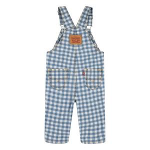 Levi's Gingham Infant Boys' Picnic Blue Denim Overalls