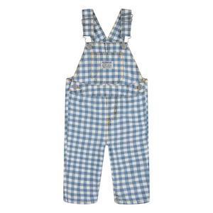 Levi's Gingham Infant Boys' Picnic Blue Denim Overalls