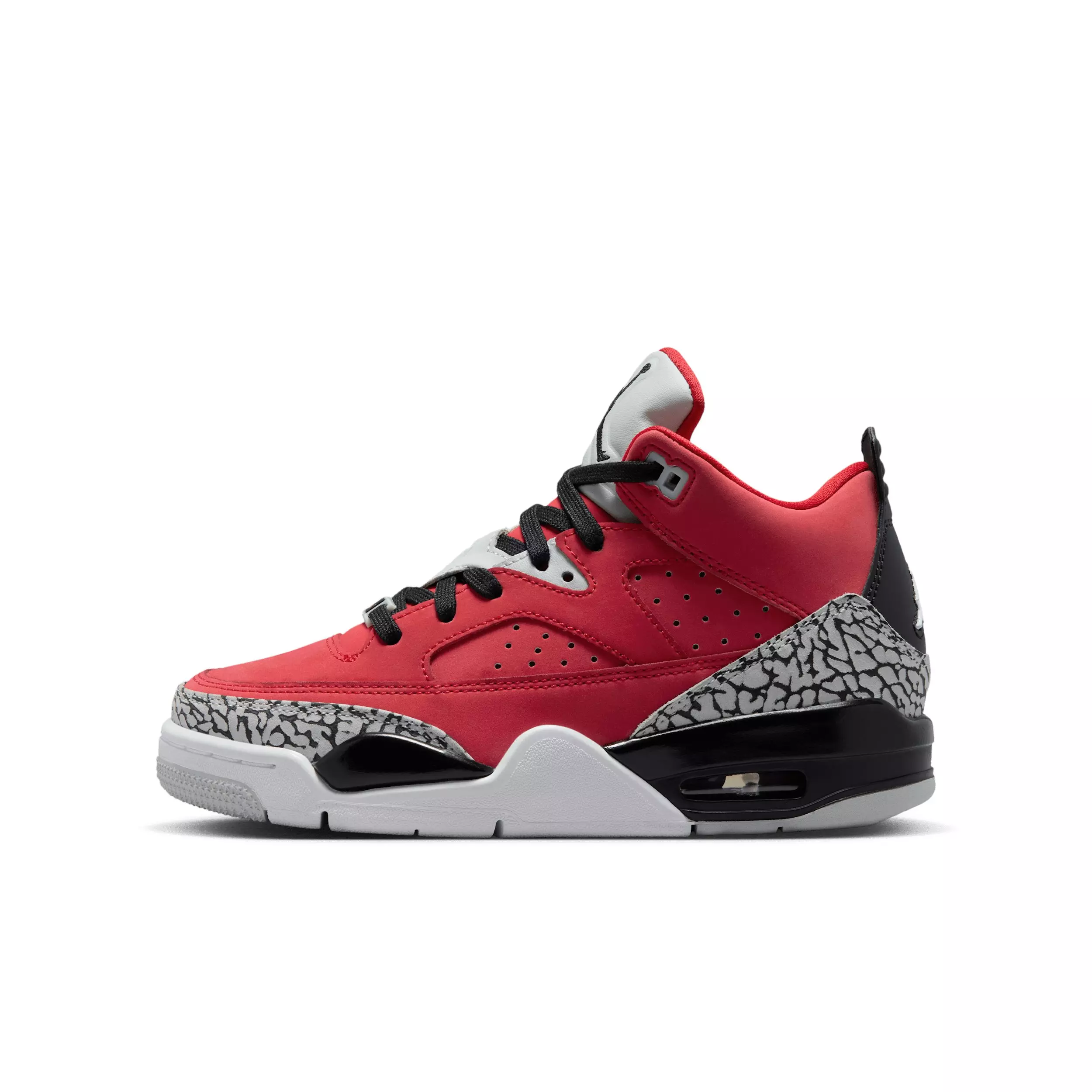 Jordan Son of Mars Low "Fire Red/Grey Mist/White/Black" Grade School Boys' Shoe - RED/GREY/WHITE/BLACK