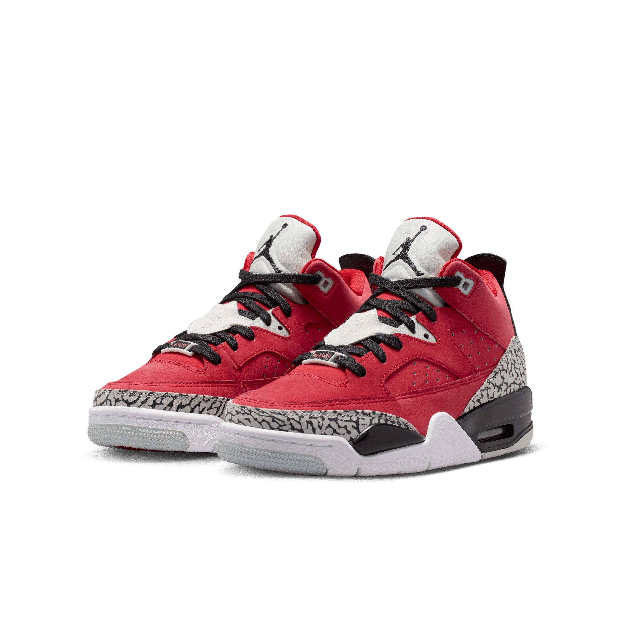 Jordan Son of Mars Low "Fire Red/Grey Mist/White/Black" Grade School Boys' Shoe - RED/GREY/WHITE/BLACK Thumbnail View 3