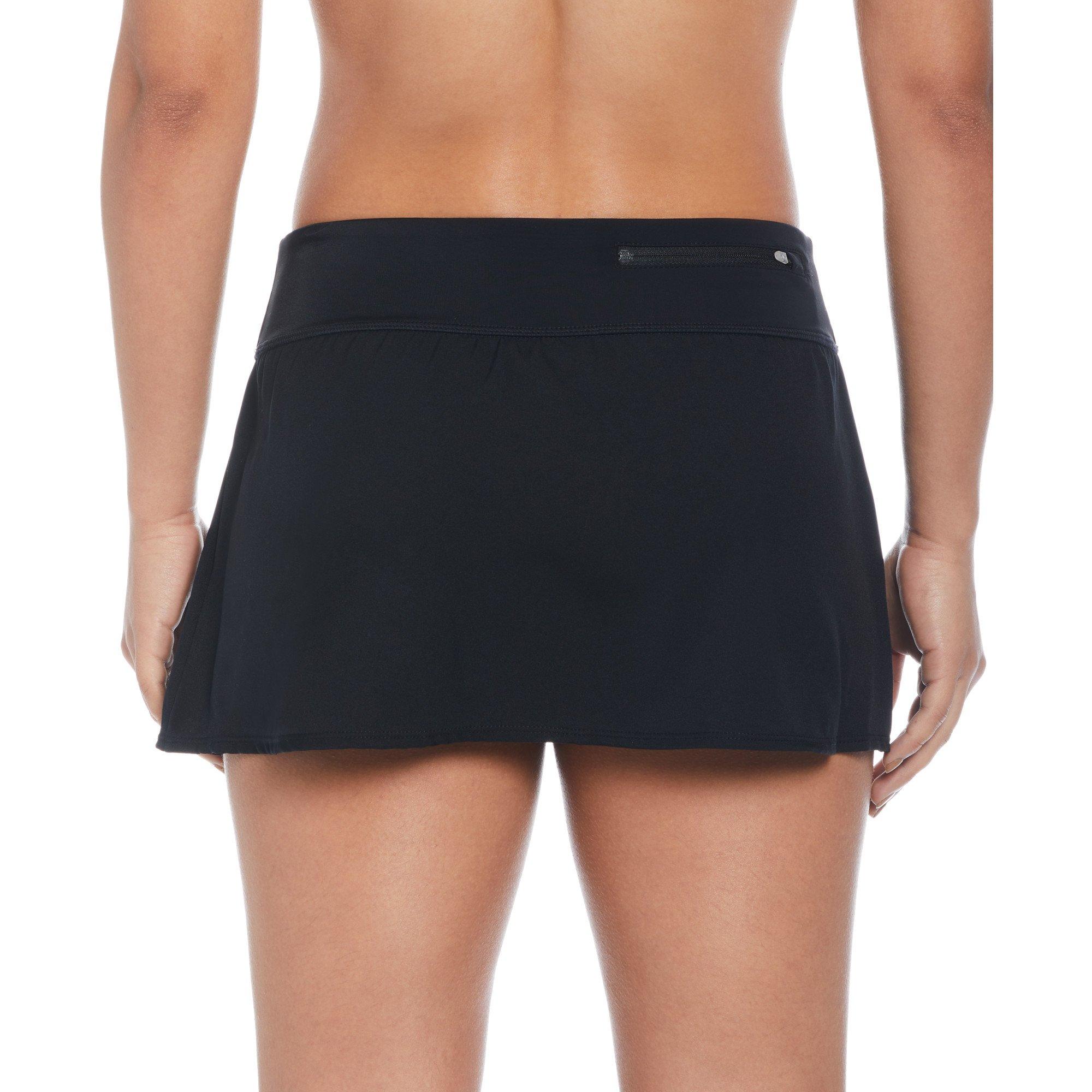 Nike Women's Swim Effortless Essential Boardskirt - Black - BLACK Thumbnail View 2