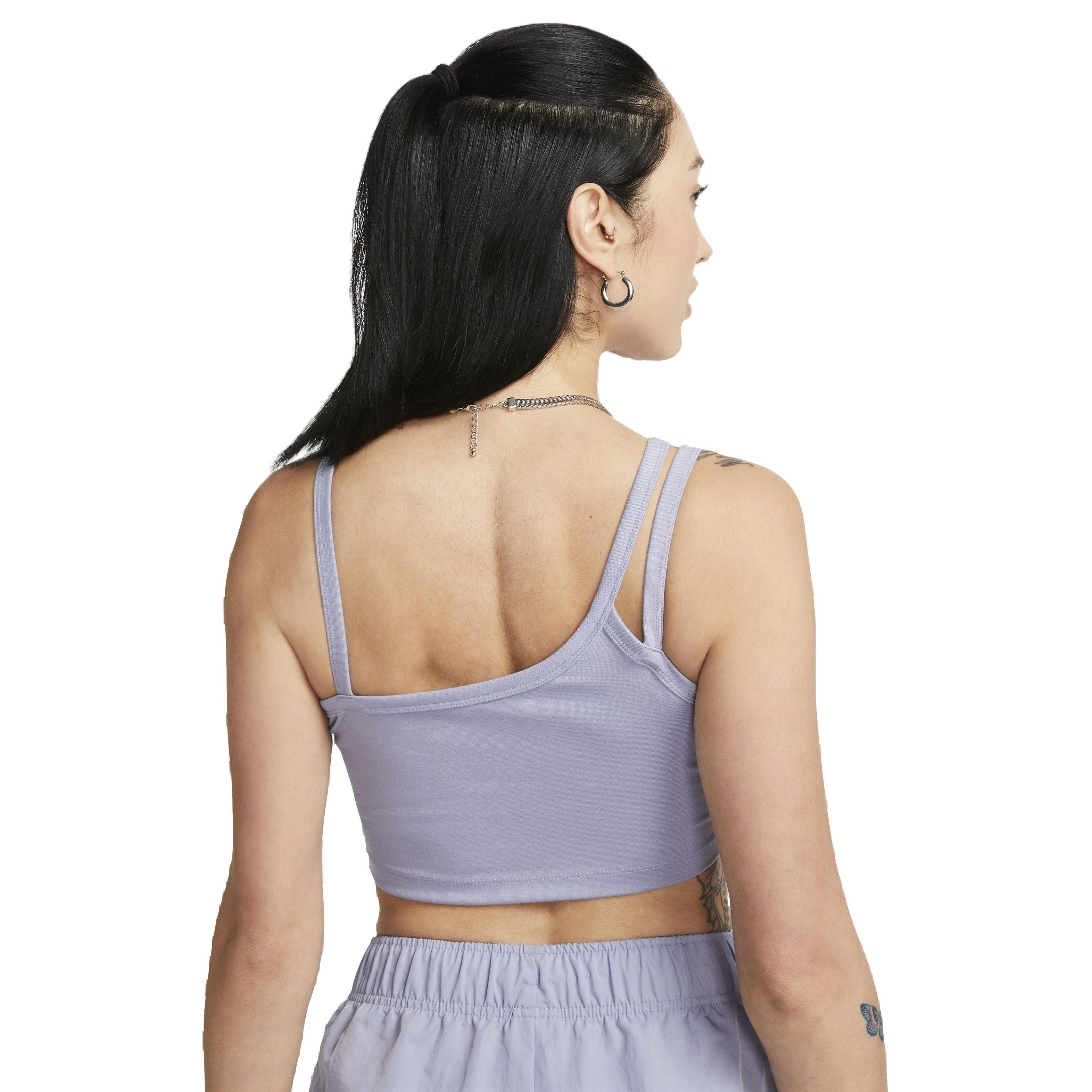 Nike Women's Sportswear Everyday Modern Asymmetrical Crop Tank Top
