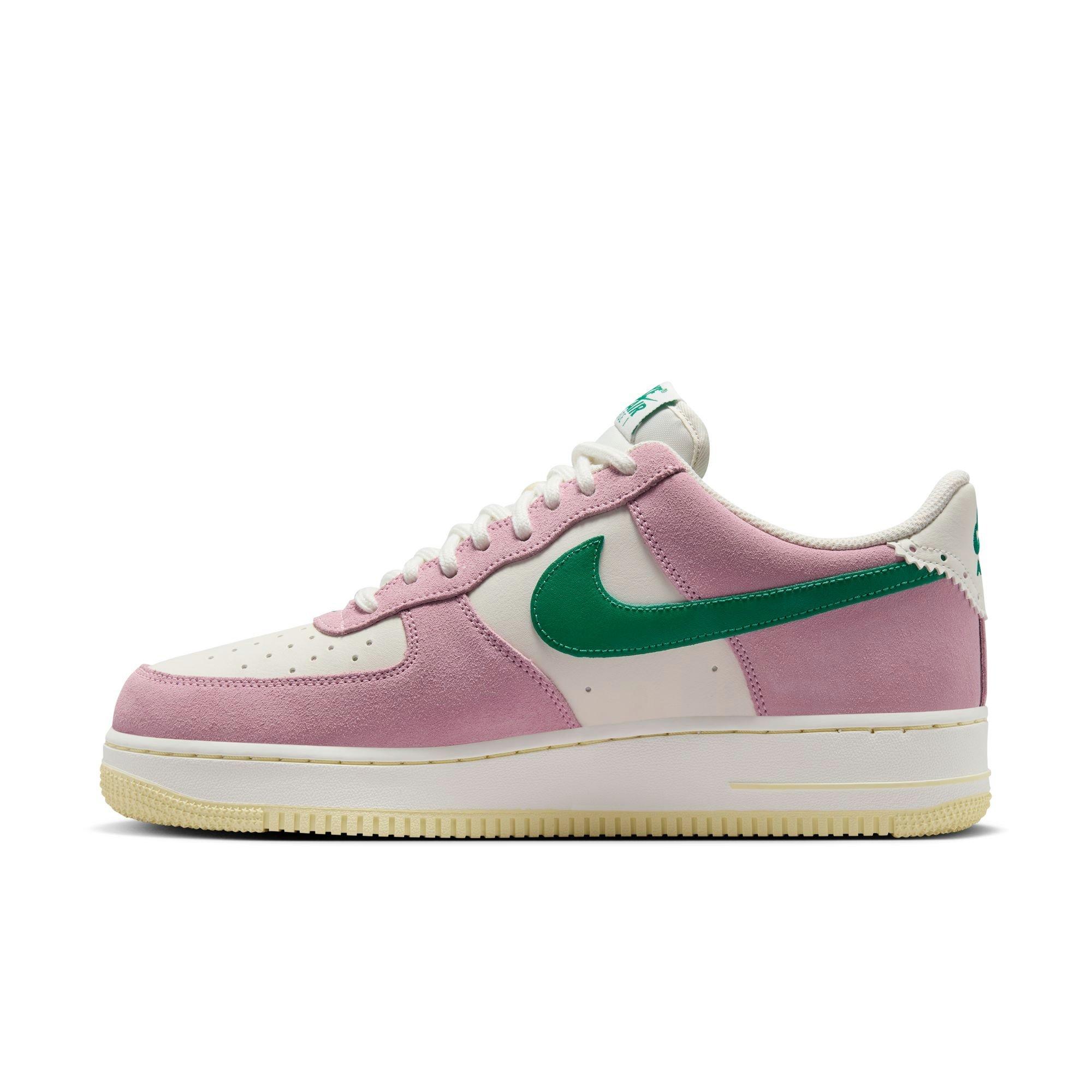 Nike Air Force 1 '07 LV8 ND "Sail/Malachite/Med Soft Pink/Alabaster" Men's Shoe - WHITE/PINK Thumbnail View 4