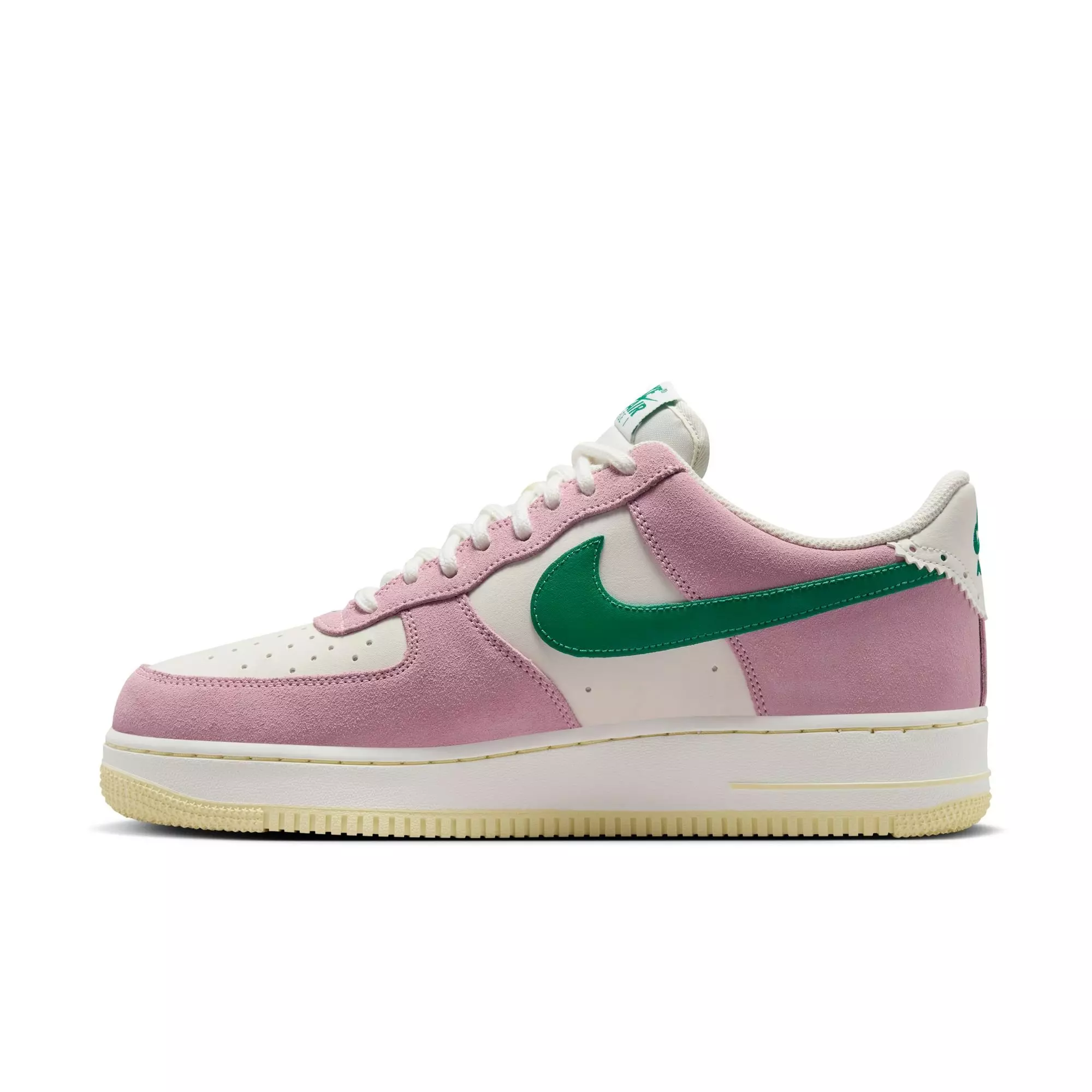 Nike Air Force 1 '07 LV8 ND "Sail/Malachite/Med Soft Pink/Alabaster" Men's Shoe - WHITE/PINK