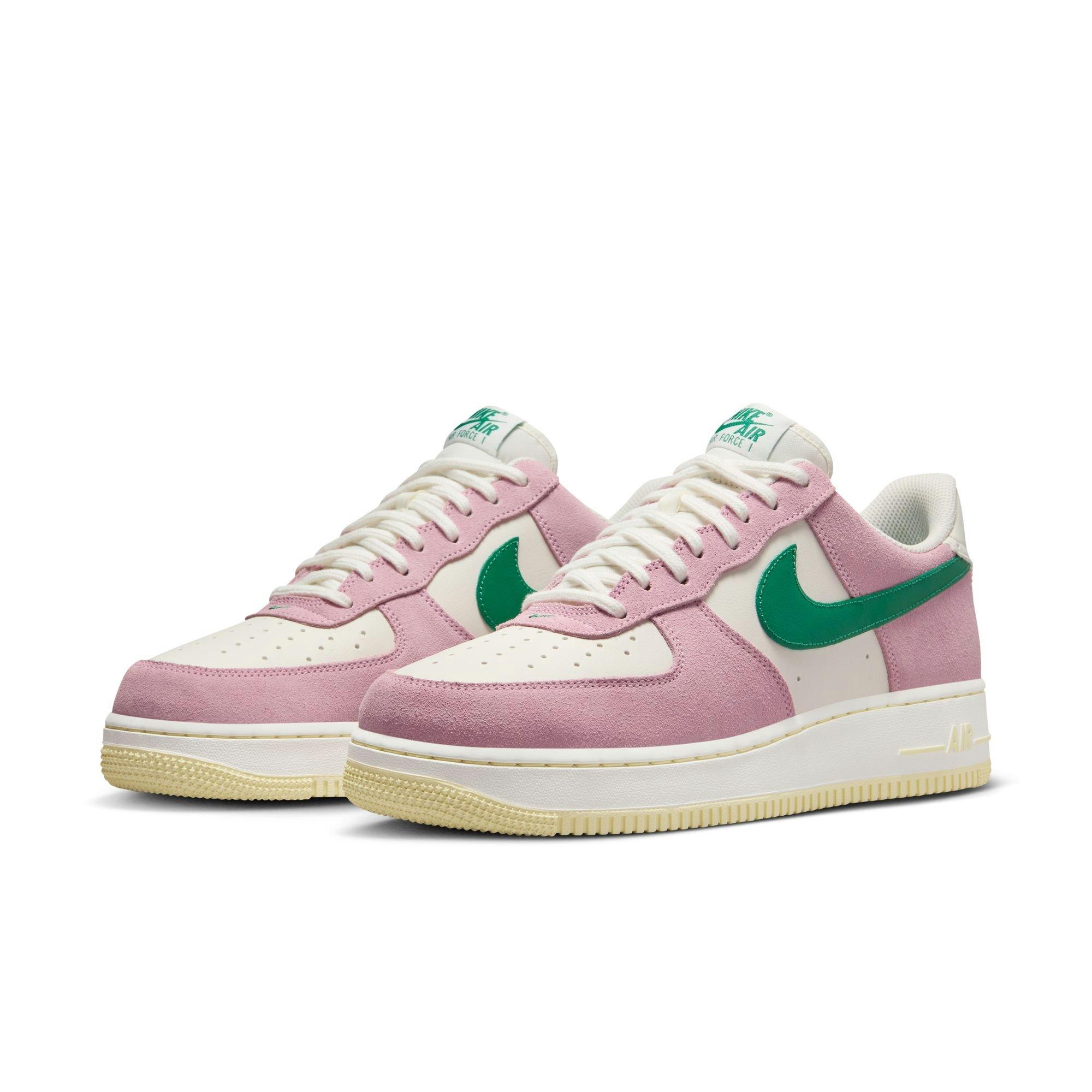 Nike Air Force 1 '07 LV8 ND "Sail/Malachite/Med Soft Pink/Alabaster" Men's Shoe - WHITE/PINK Thumbnail View 5