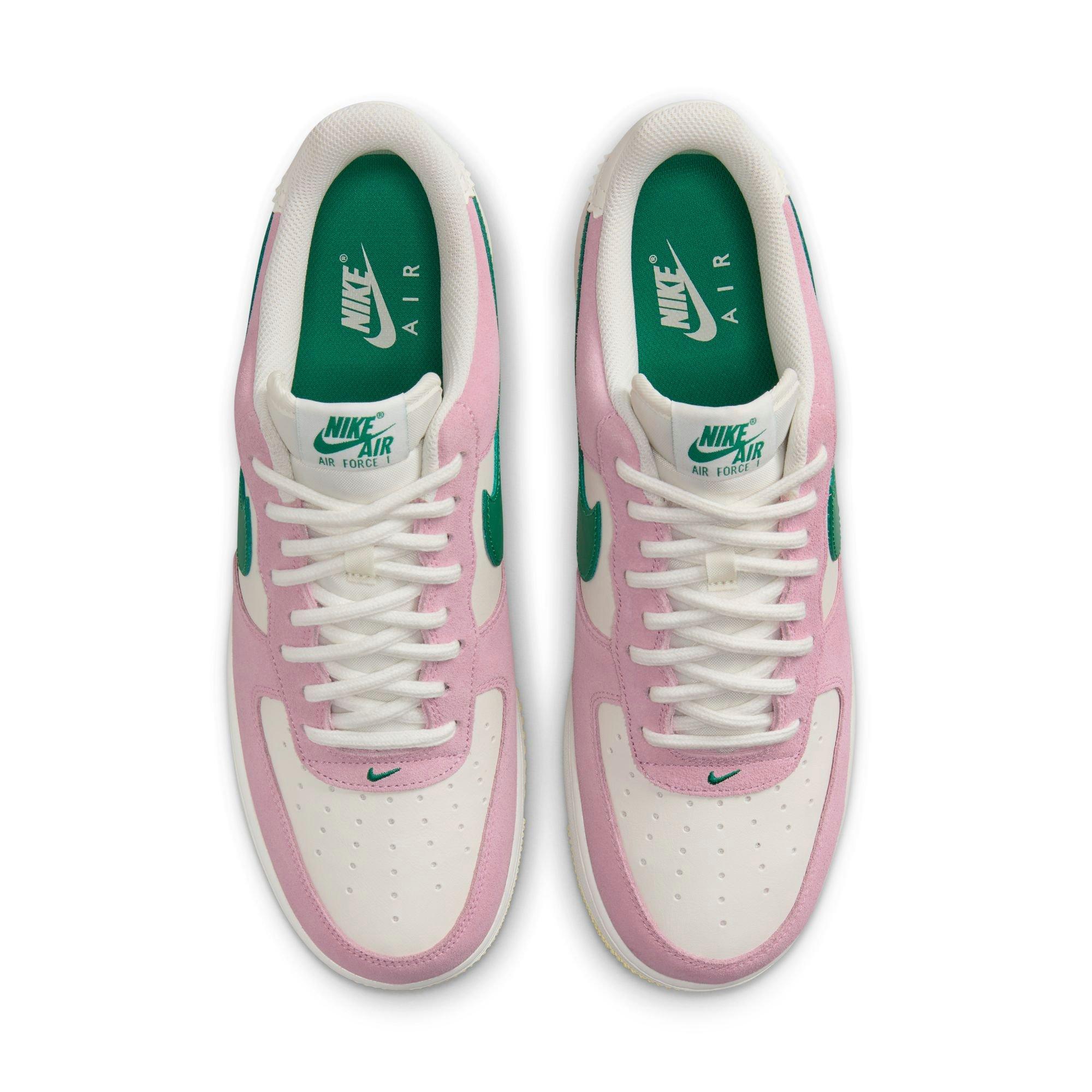 Nike Air Force 1 '07 LV8 ND "Sail/Malachite/Med Soft Pink/Alabaster" Men's Shoe - WHITE/PINK Thumbnail View 6