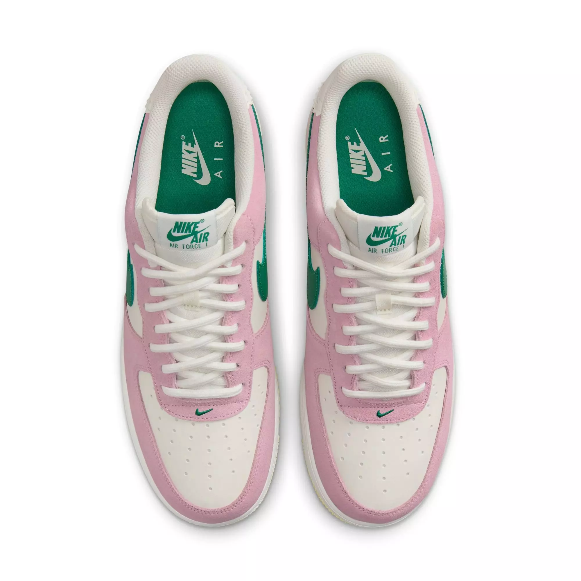Nike Air Force 1 '07 LV8 ND "Sail/Malachite/Med Soft Pink/Alabaster" Men's Shoe - WHITE/PINK