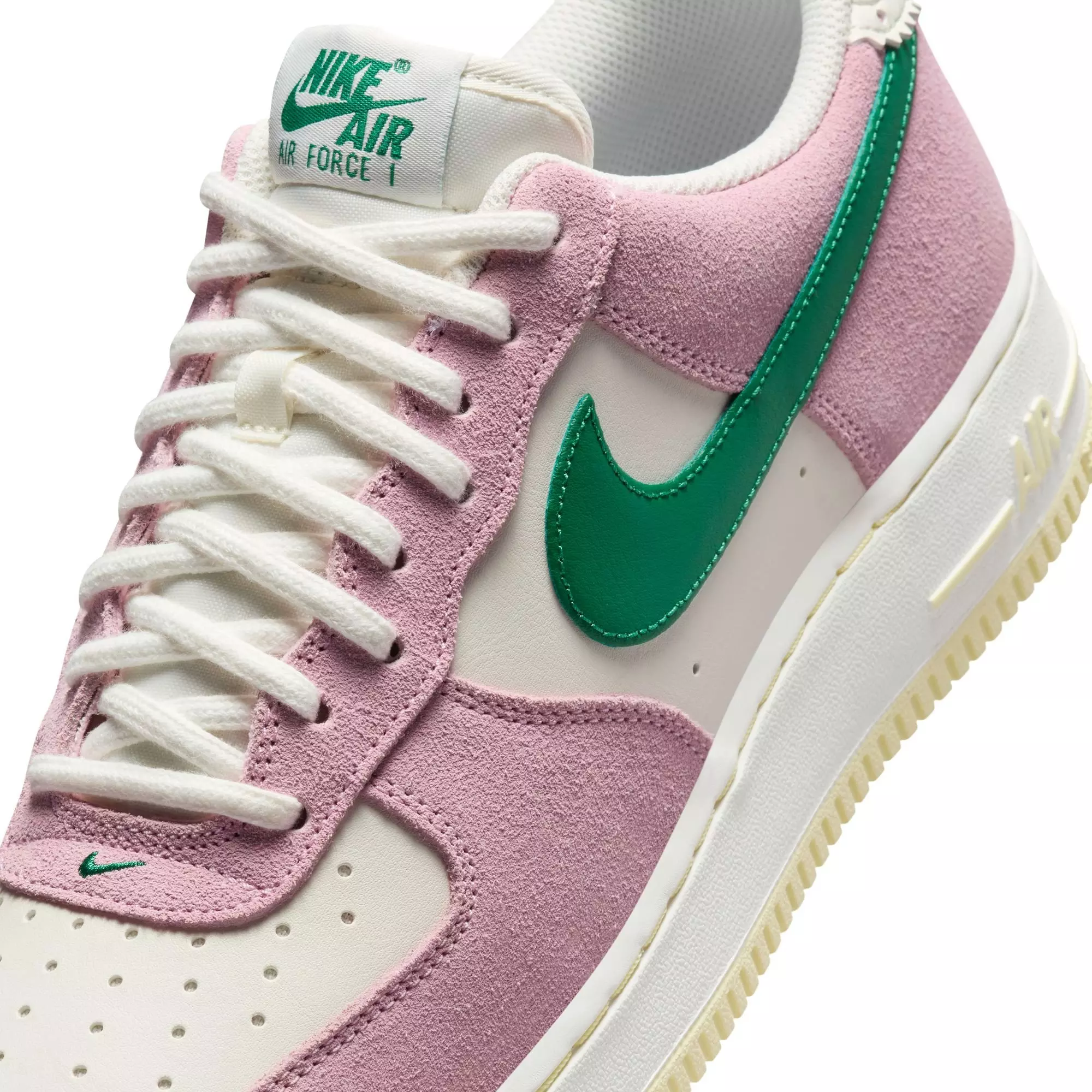 Nike Air Force 1 '07 LV8 ND "Sail/Malachite/Med Soft Pink/Alabaster" Men's Shoe - WHITE/PINK