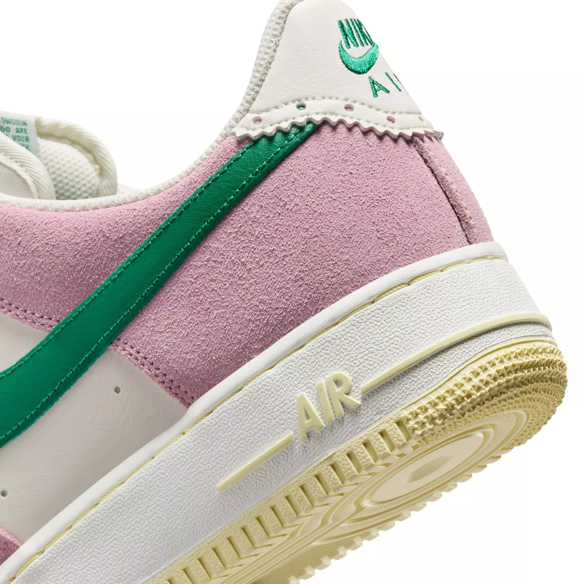 Nike Air Force 1 '07 LV8 ND "Sail/Malachite/Med Soft Pink/Alabaster" Men's Shoe - WHITE/PINK