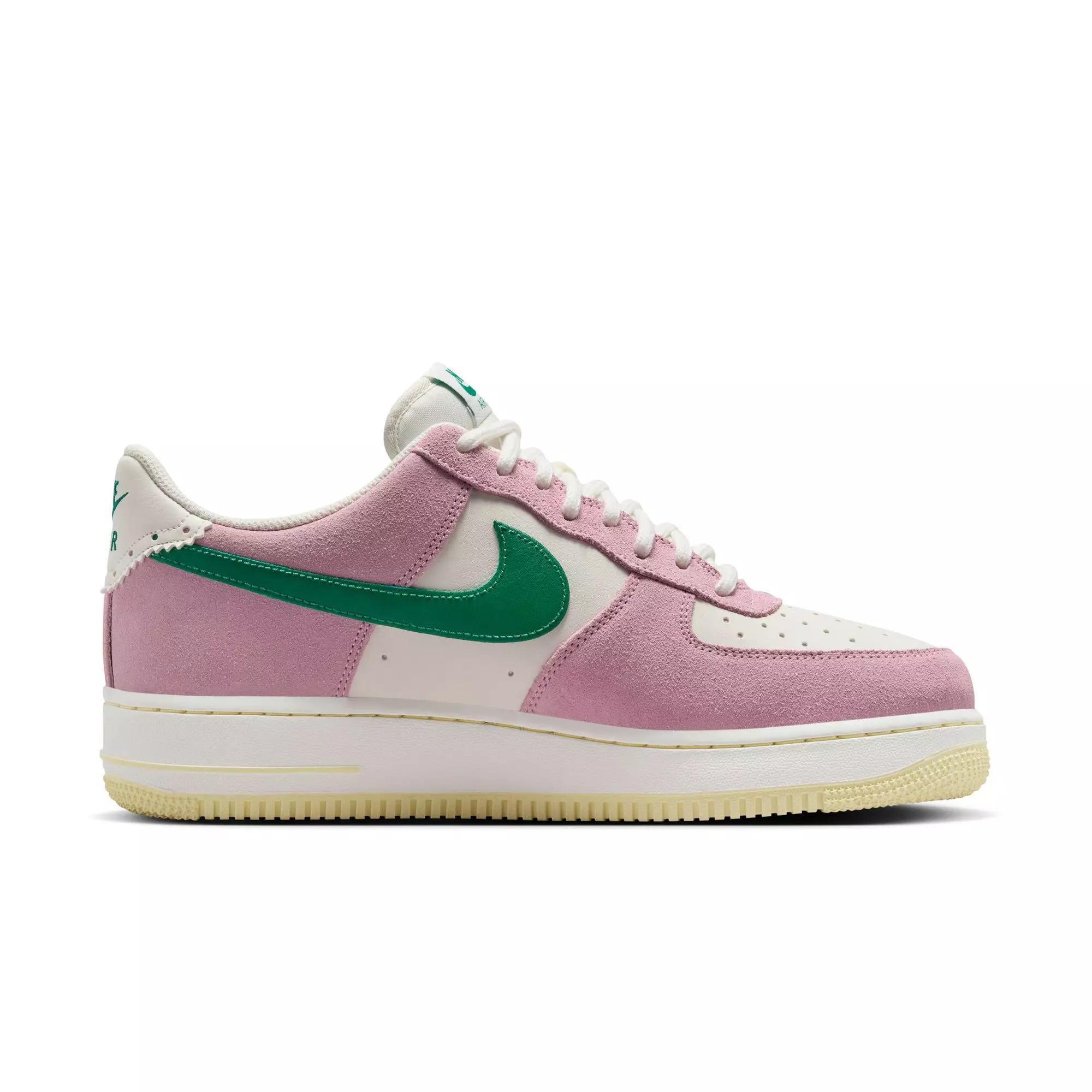 Nike Air Force 1 '07 LV8 ND "Sail/Malachite/Med Soft Pink/Alabaster" Men's Shoe - WHITE/PINK