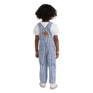 Levi's Toddler Boys' Gingham Picnic Blues Denim Overalls