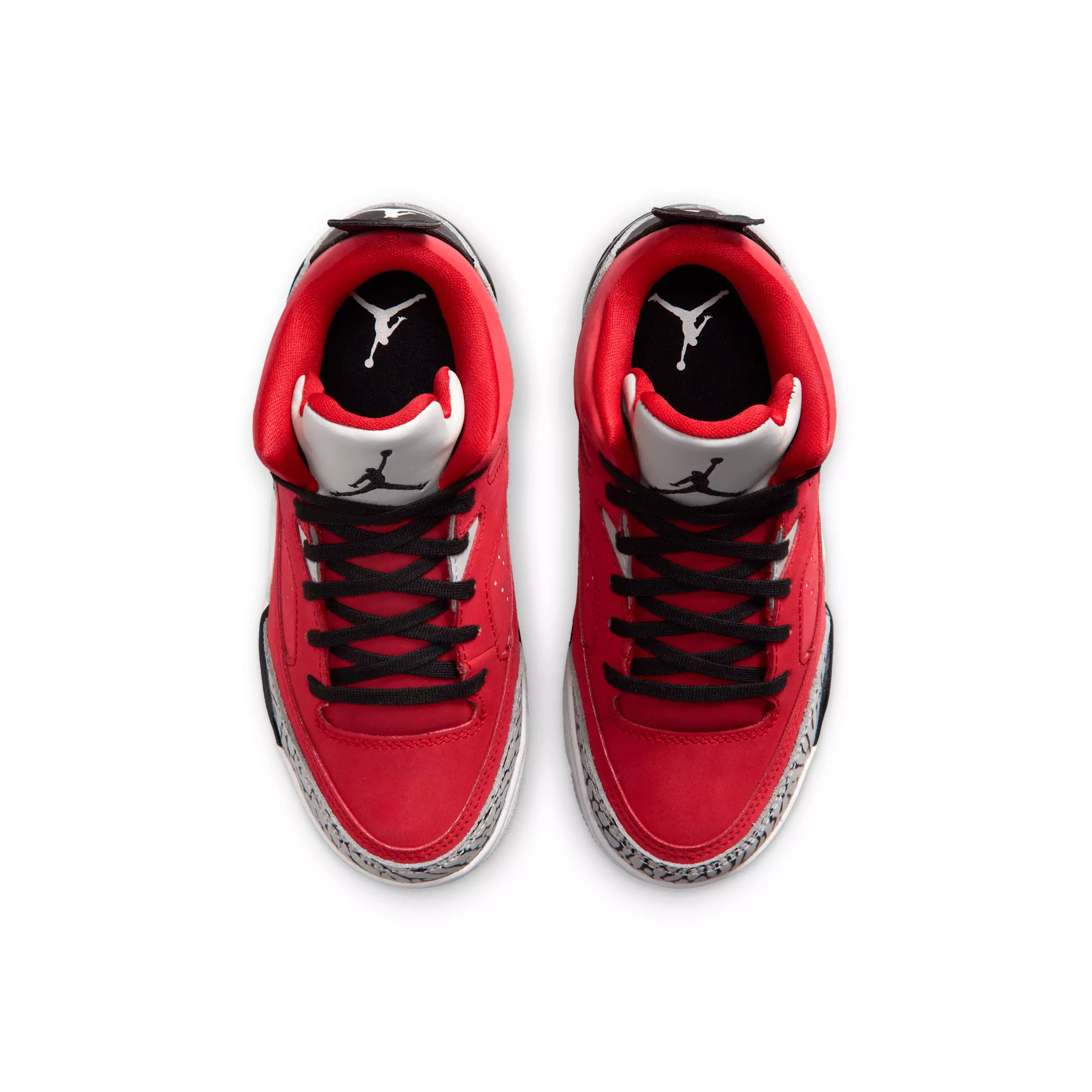 Jordan Son of Mars Low "Fire Red/Grey Mist/White/Black" Preschool Boys' Shoe - RED/GREY/WHITE/BLACK