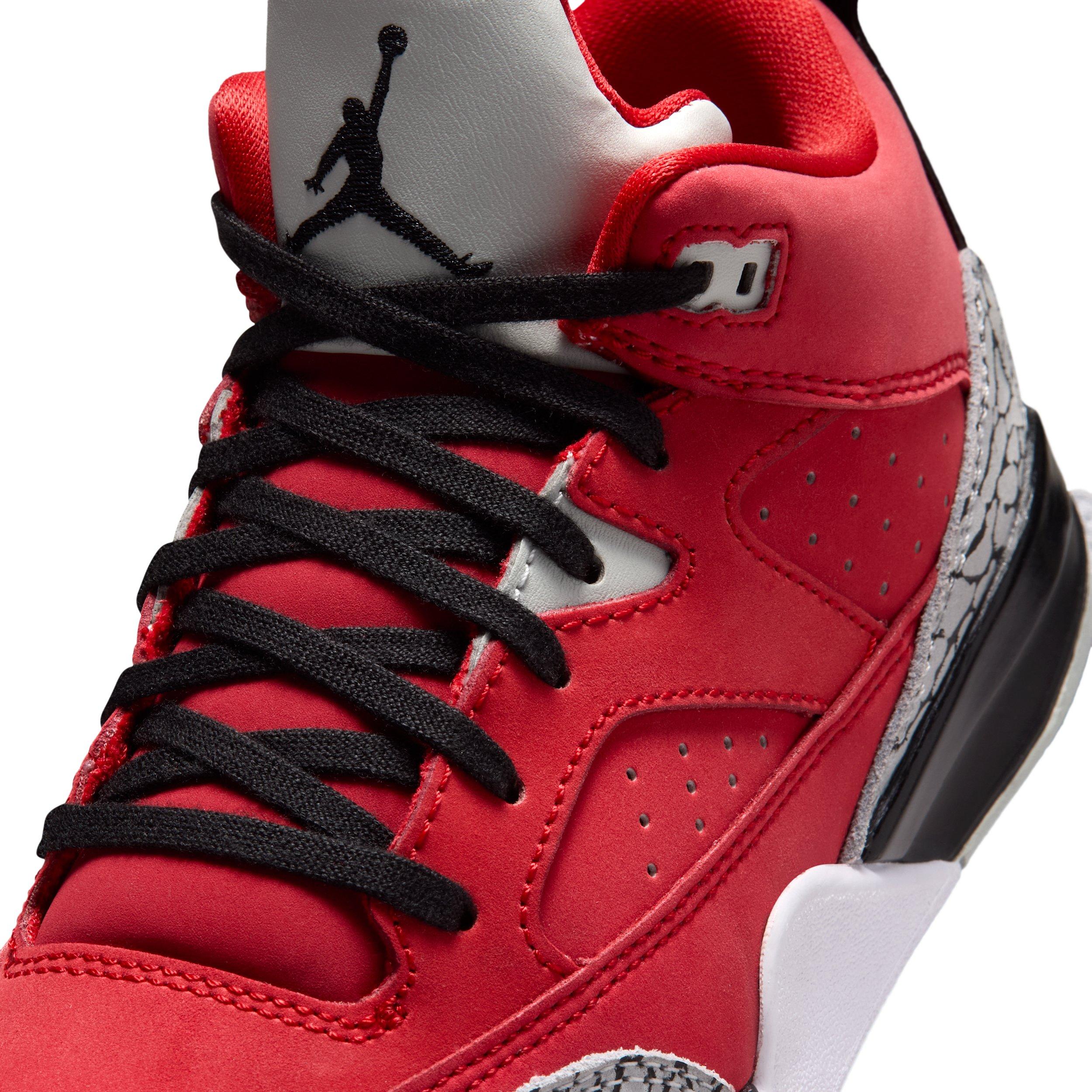 Jordan Son of Mars Low "Fire Red/Grey Mist/White/Black" Preschool Boys' Shoe - RED/GREY/WHITE/BLACK Thumbnail View 7
