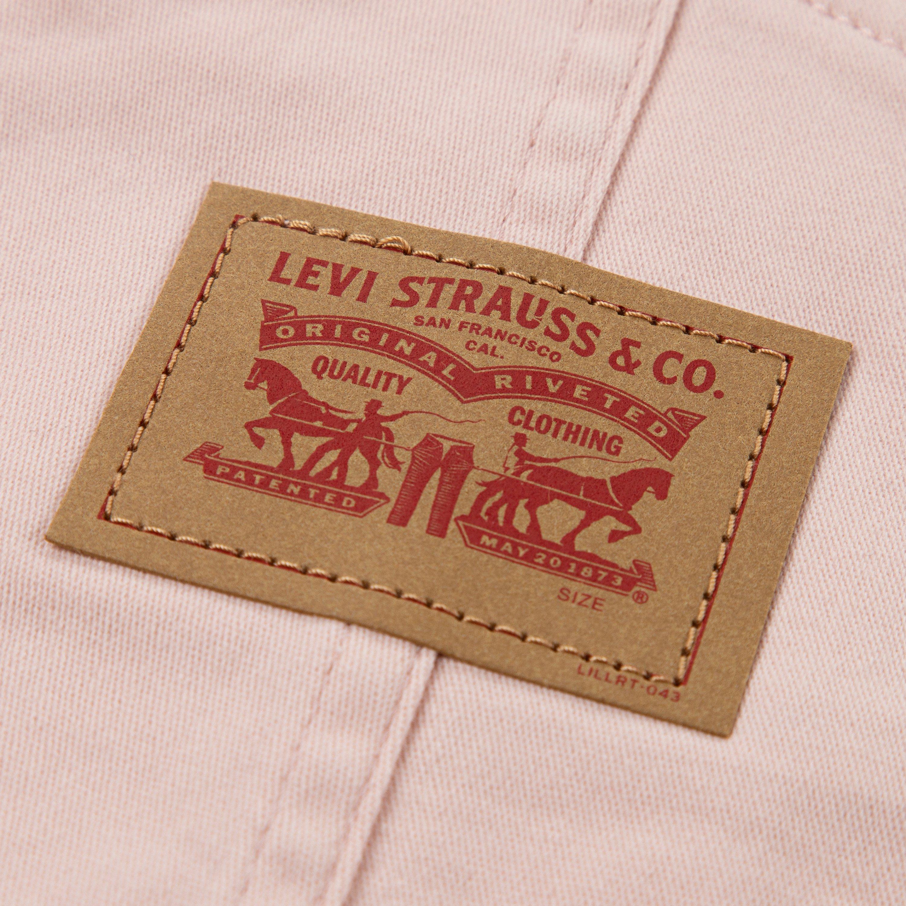 Levi's Twill Infant Boys' Pink Denim Overalls - PINK Thumbnail View 4