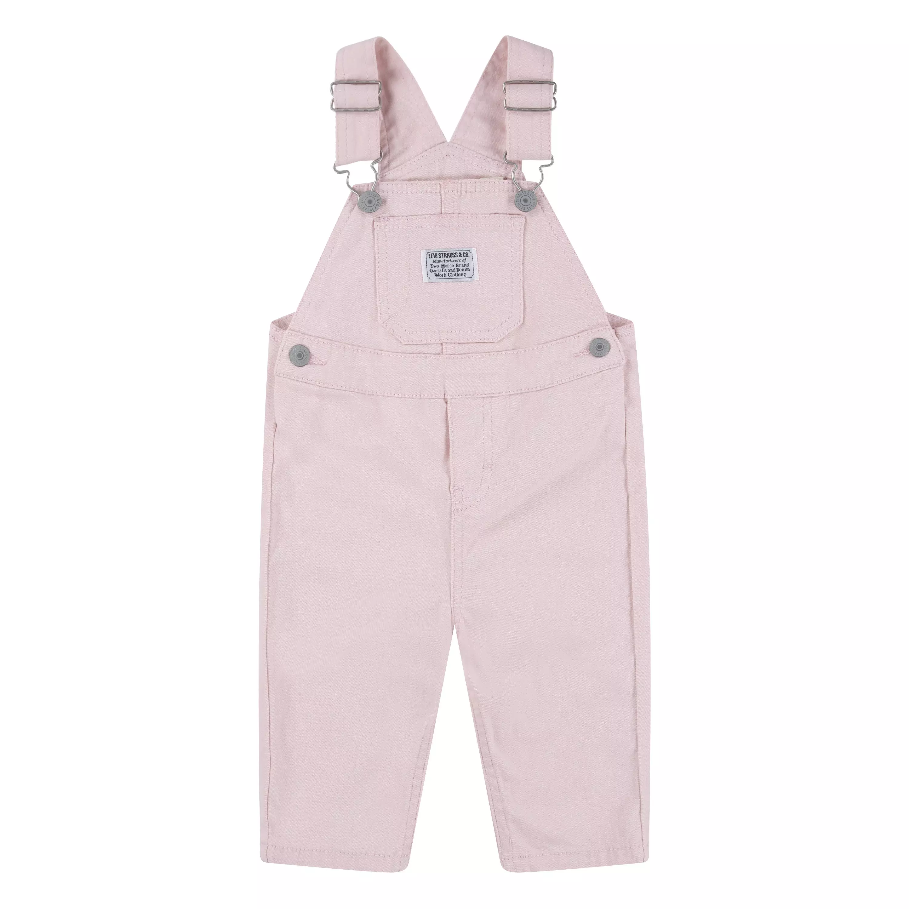 Levi's Twill Baby Boys' Pink Denim Overalls - PINK
