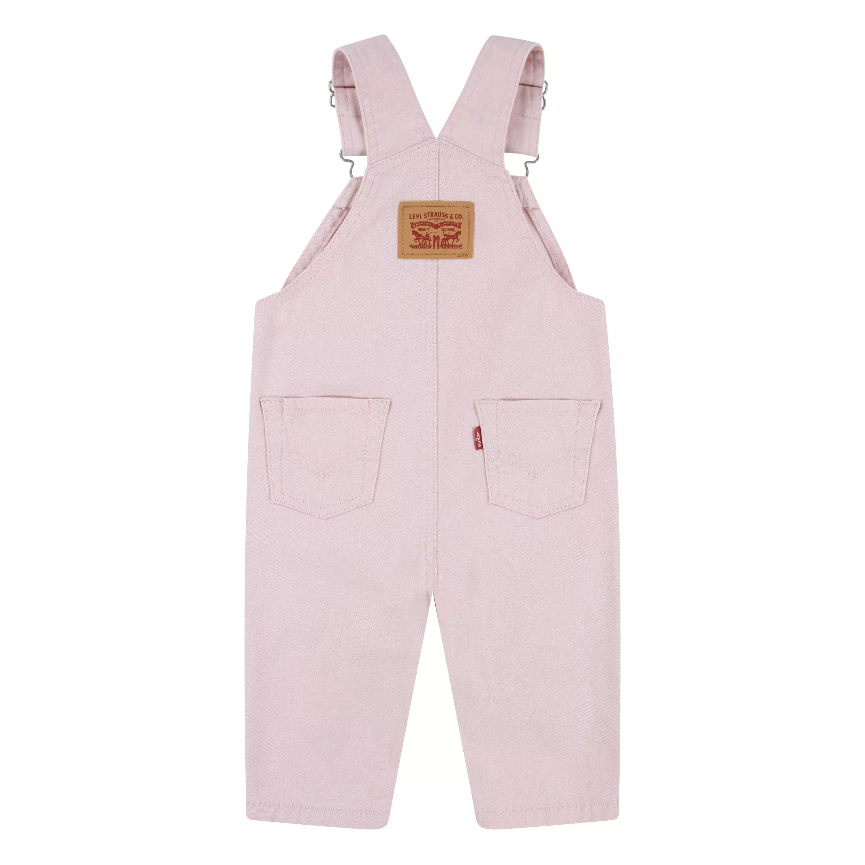 Levi's Twill Baby Boys' Denim Overalls - Pink - PINK