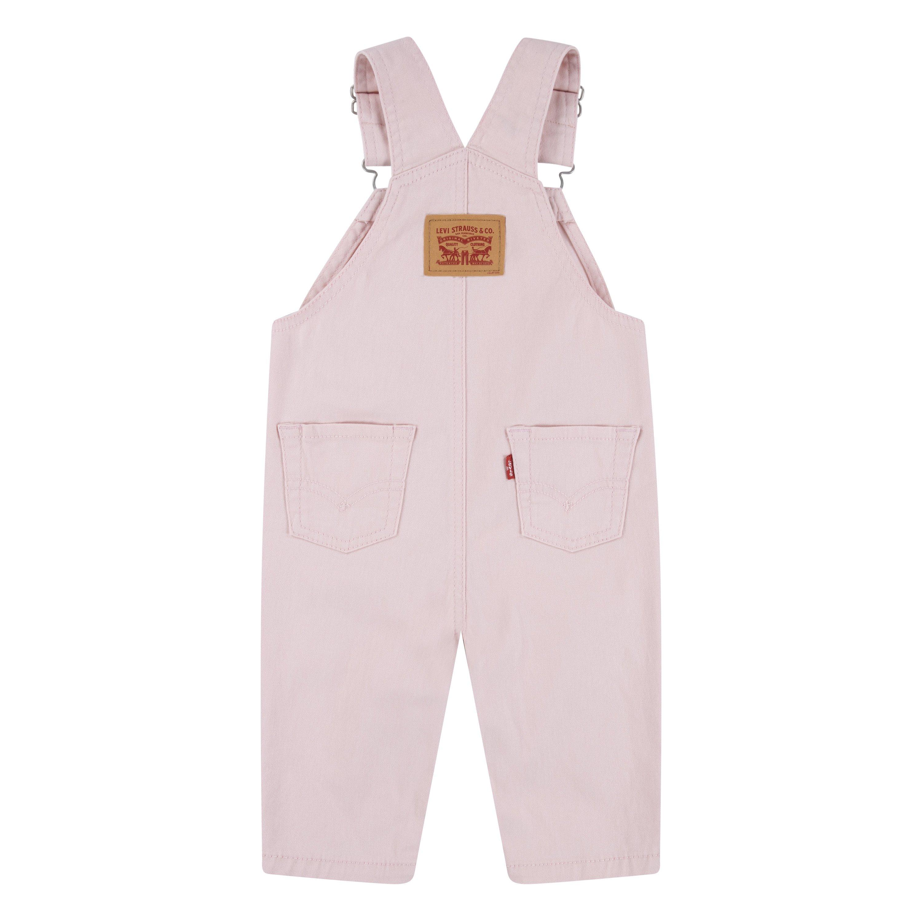 Levi's Twill Baby Boys' Pink Denim Overalls