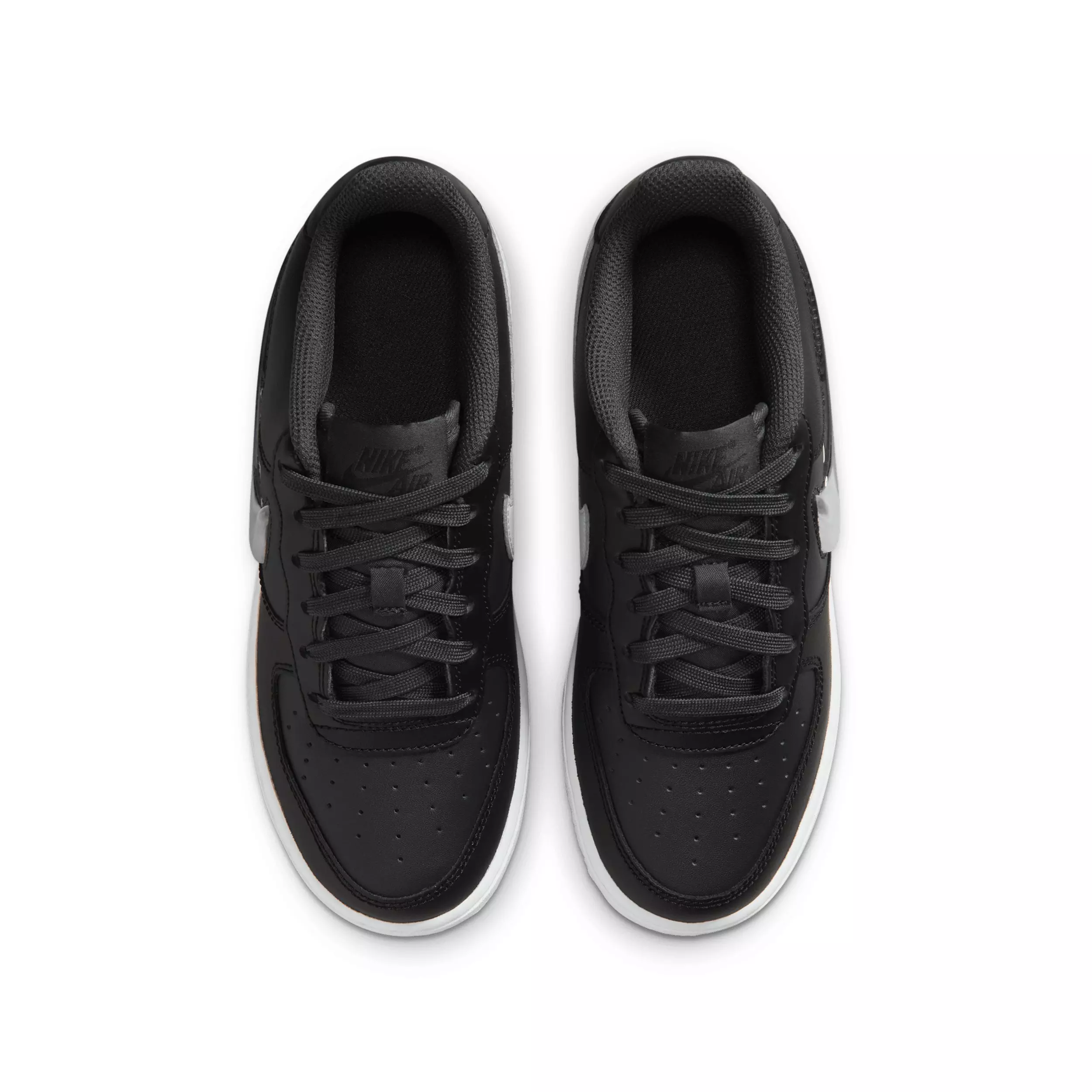 Nike Air Force 1 "Dark Smoke Grey/Black/White/Vast Grey" Grade School Boys' Shoe - DK GREY/BLACK/WHITE/GREY