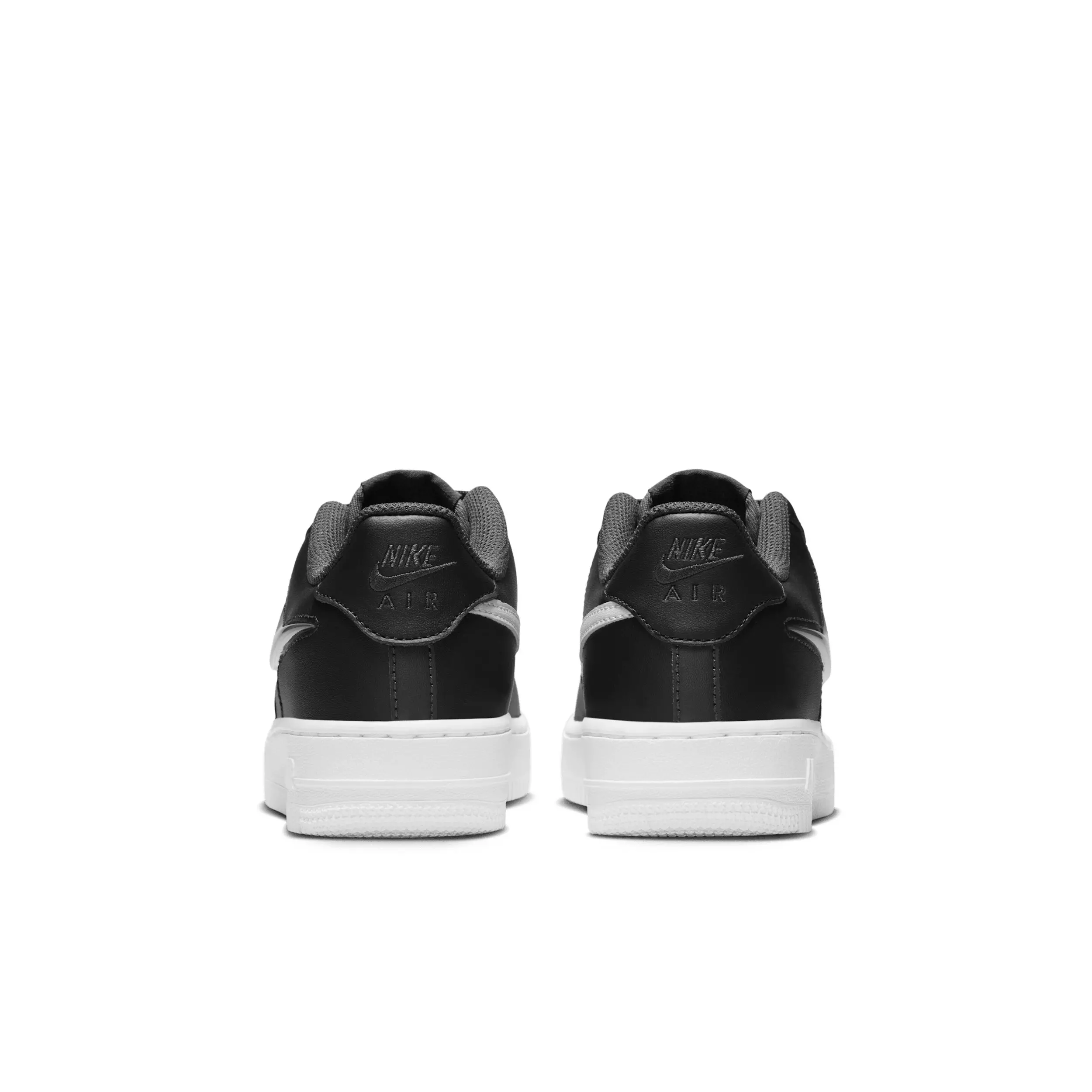 Nike Air Force 1 "Dark Smoke Grey/Black/White/Vast Grey" Grade School Boys' Shoe - DK GREY/BLACK/WHITE/GREY