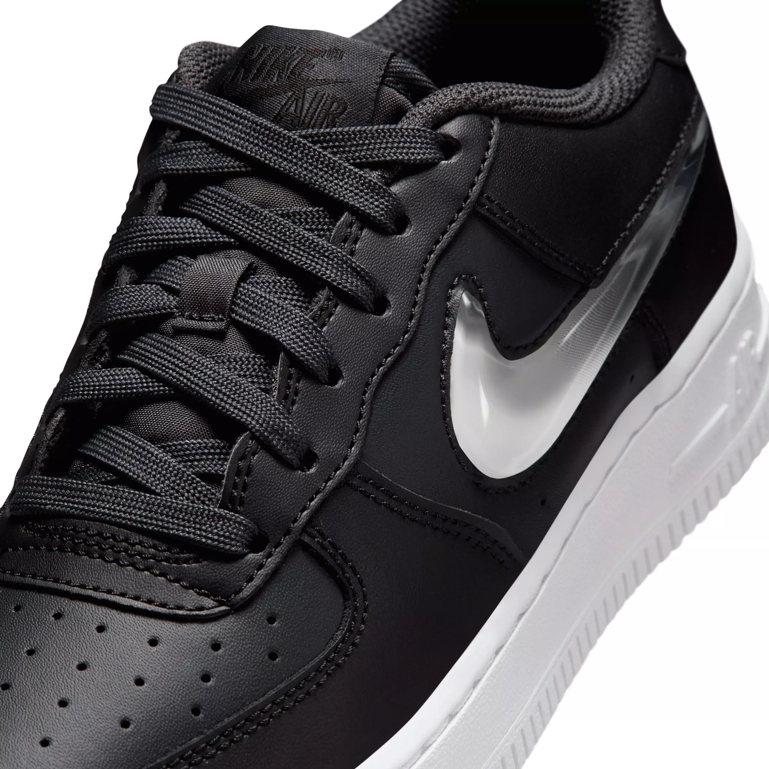 Nike Air Force 1 "Dark Smoke Grey/Black/White/Vast Grey" Grade School Boys' Shoe - DK GREY/BLACK/WHITE/GREY
