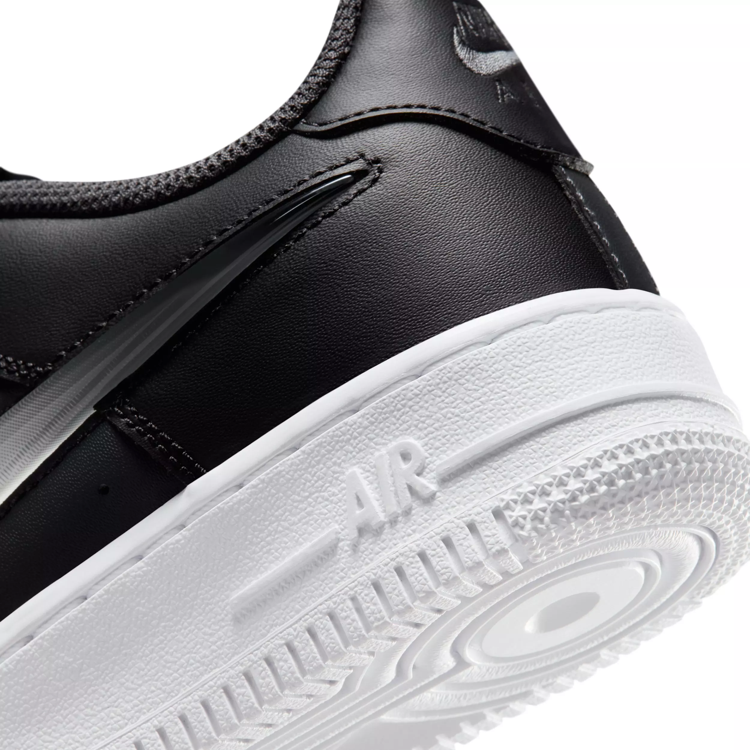 Nike Air Force 1 "Dark Smoke Grey/Black/White/Vast Grey" Grade School Boys' Shoe - DK GREY/BLACK/WHITE/GREY