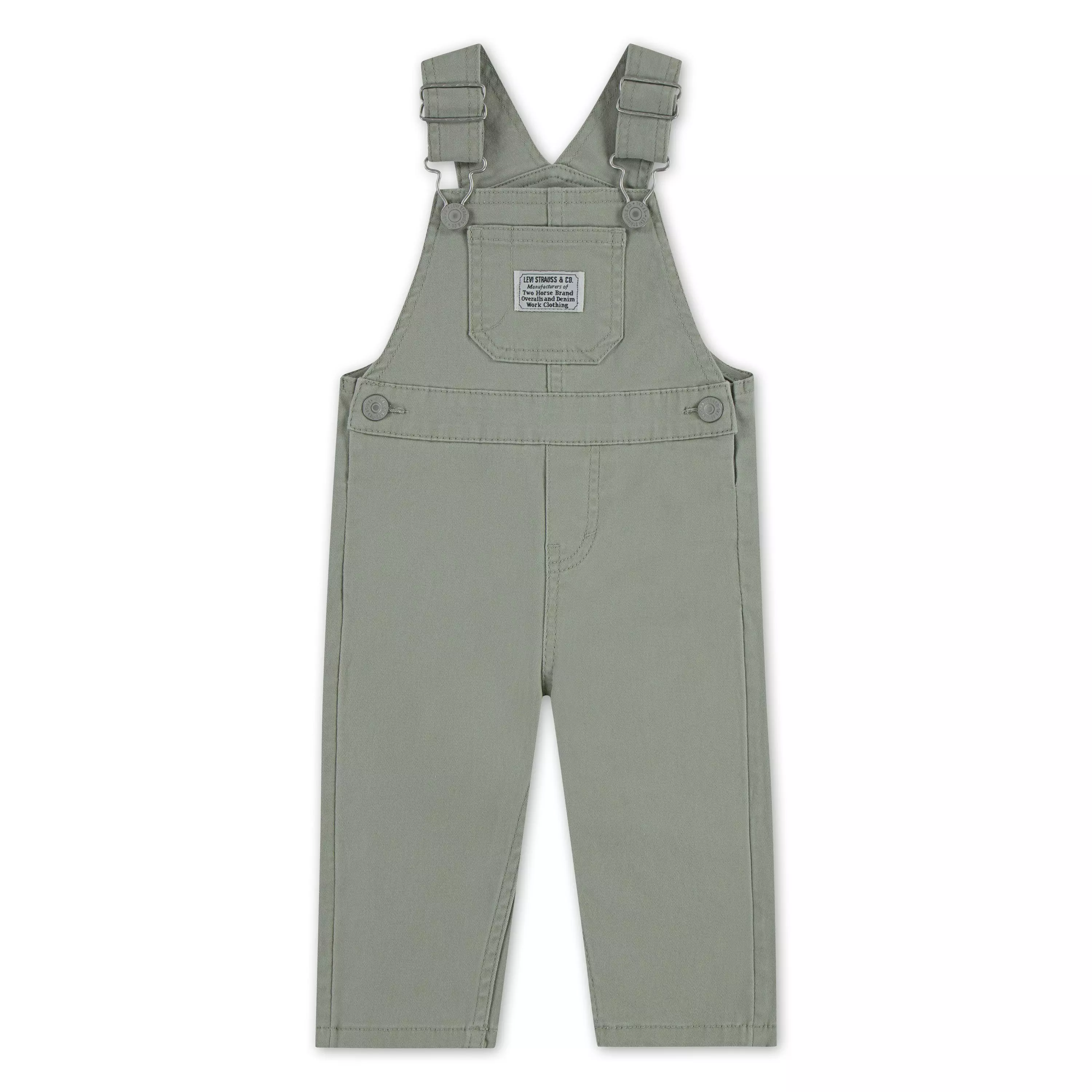 Levi's Twill Infant Boys' Seagrass Denim Overalls - SEAGRASS
