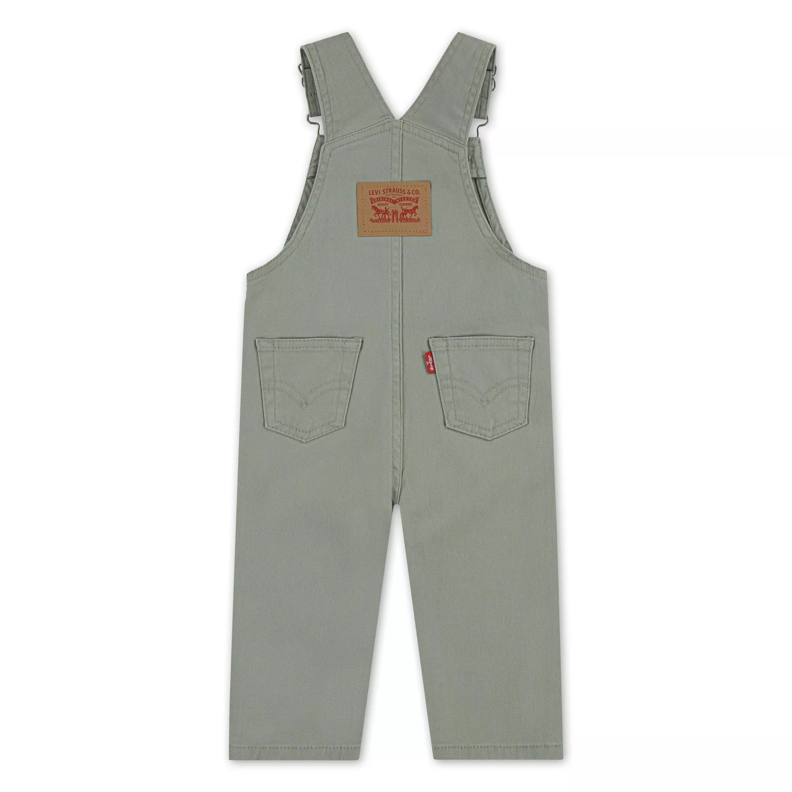 Levi's Infant Boys' Twill Denim Overalls - Seagrass - SEAGRASS