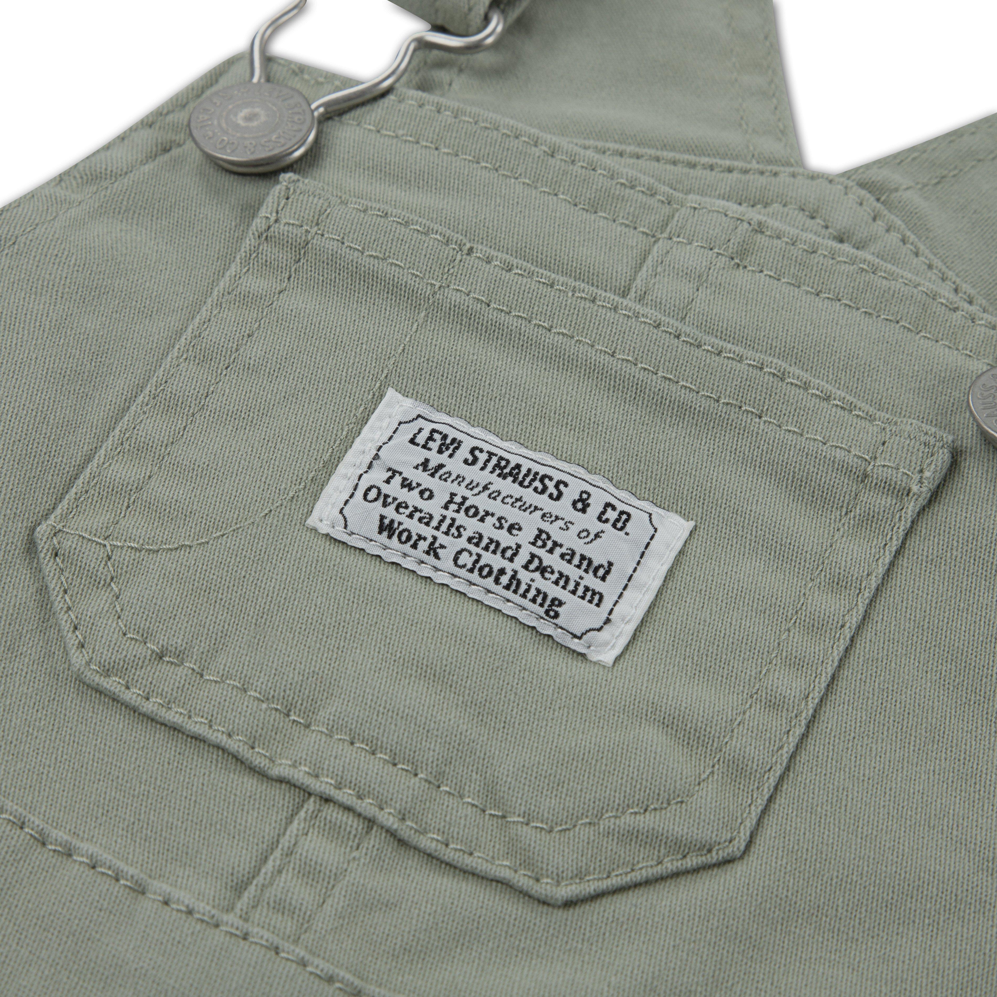 Levi's Twill Infant Boys' Seagrass Denim Overalls - SEAGRASS Thumbnail View 3