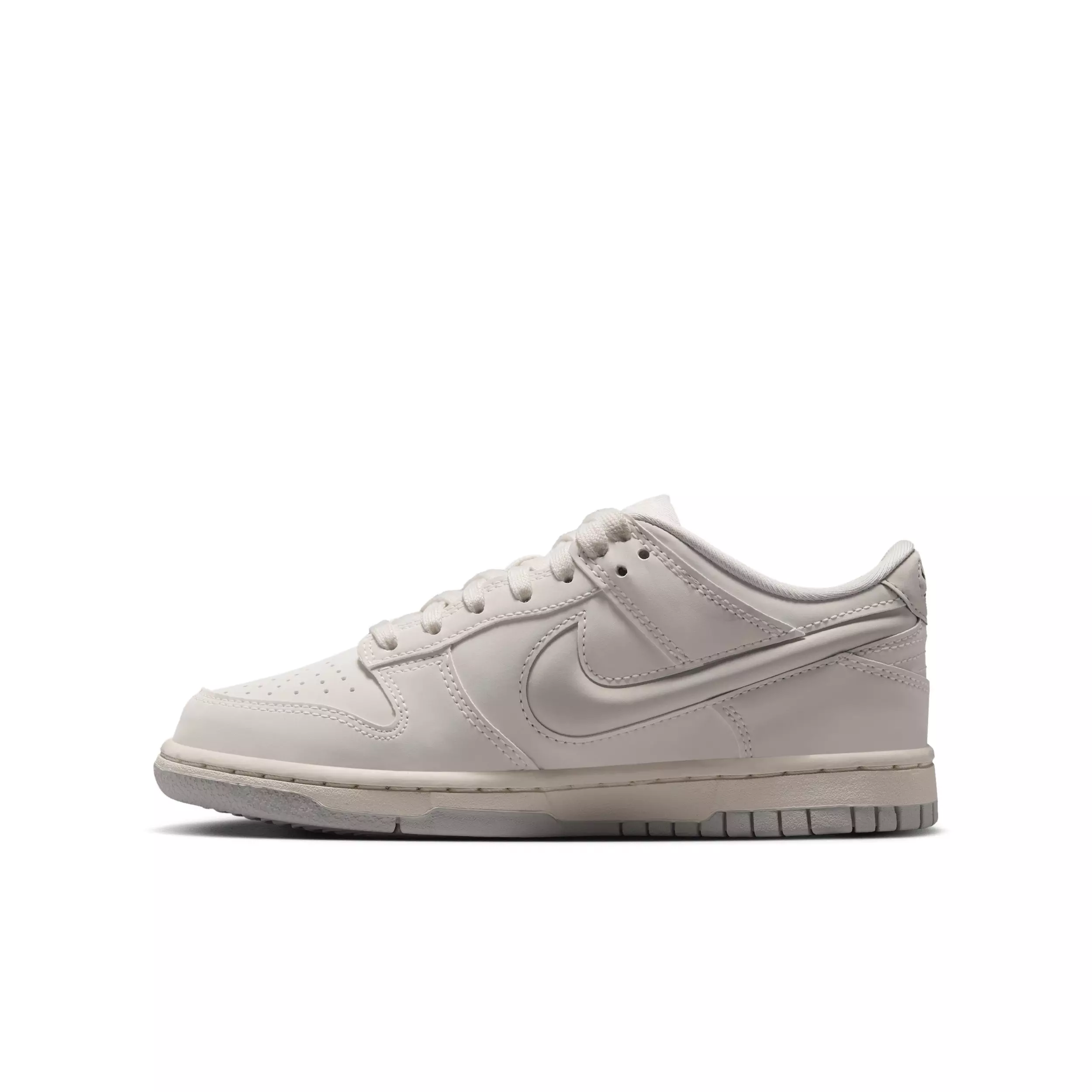 Nike Dunk Low LV8 "Sail/Coconut Milk/Light Silver/Light Bone" Grade School Girls' Shoe - SAIL/MILK/LT SILVER/LT BONE