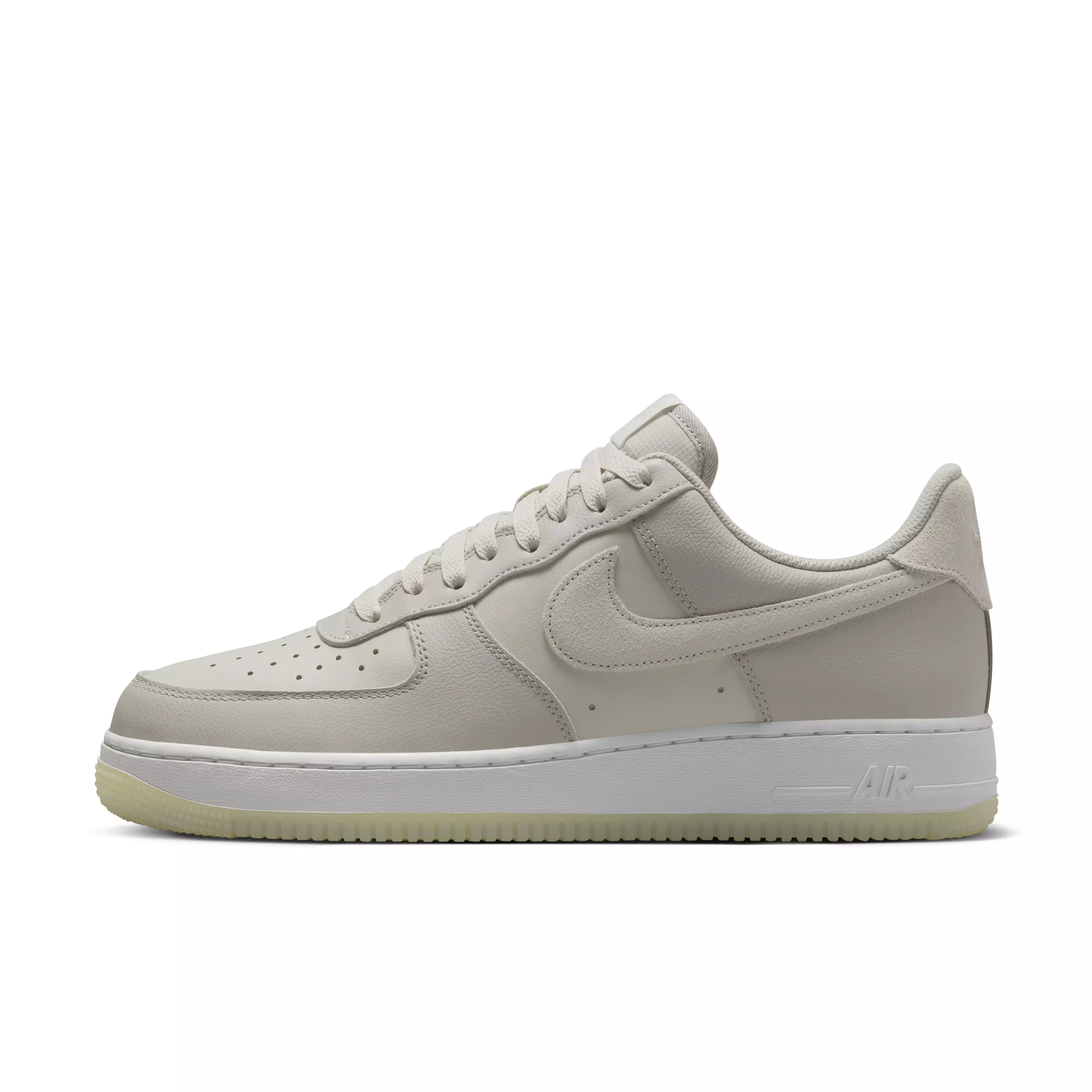 Nike Air Force 1 '07 LV8 "Light Bone/Light Iron Ore/Summit White" Men's Shoe - LT BONE/LT IRON/WHITE