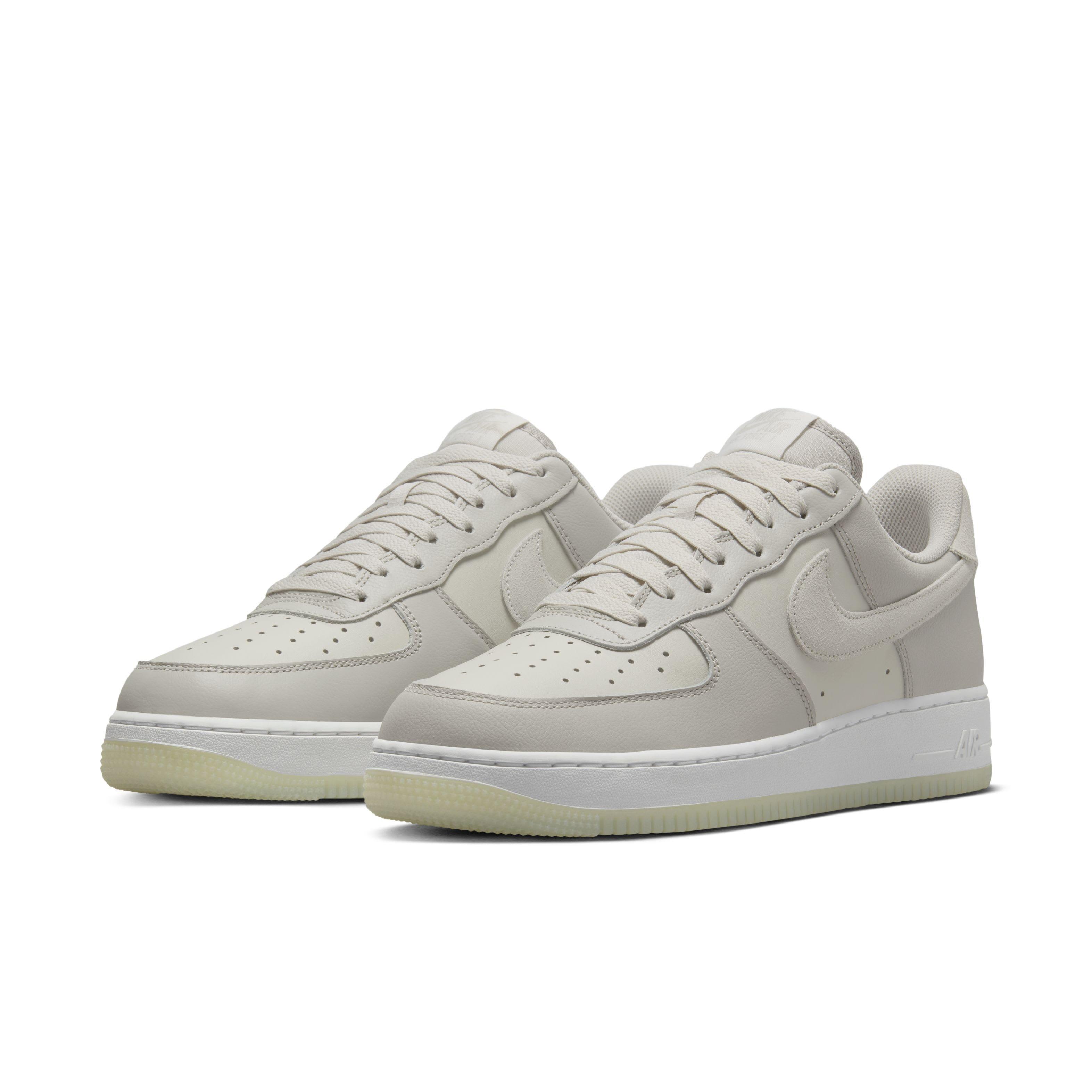 Nike Air Force 1 '07 LV8 "Light Bone/Light Iron Ore/Summit White" Men's Shoe - LT BONE/LT IRON/WHITE Thumbnail View 3