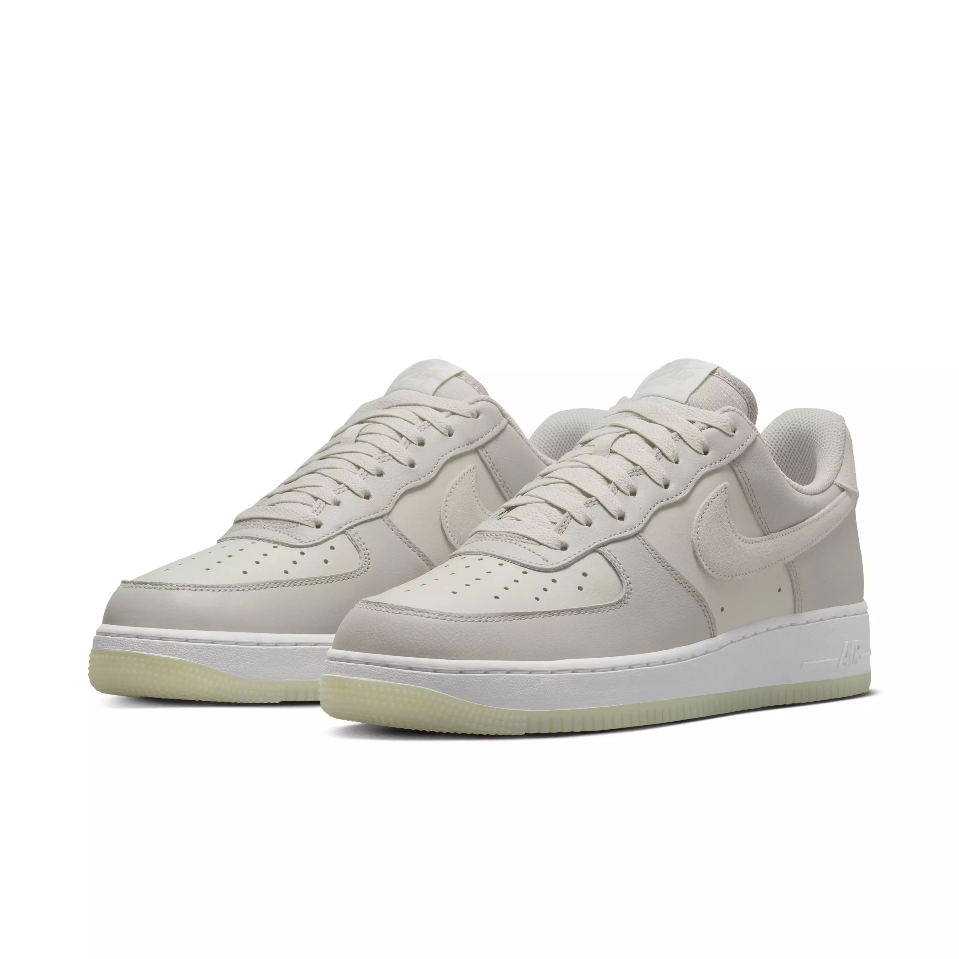 Nike Air Force 1 '07 LV8 "Light Bone/Light Iron Ore/Summit White" Men's Shoe - LT BONE/LT IRON/WHITE