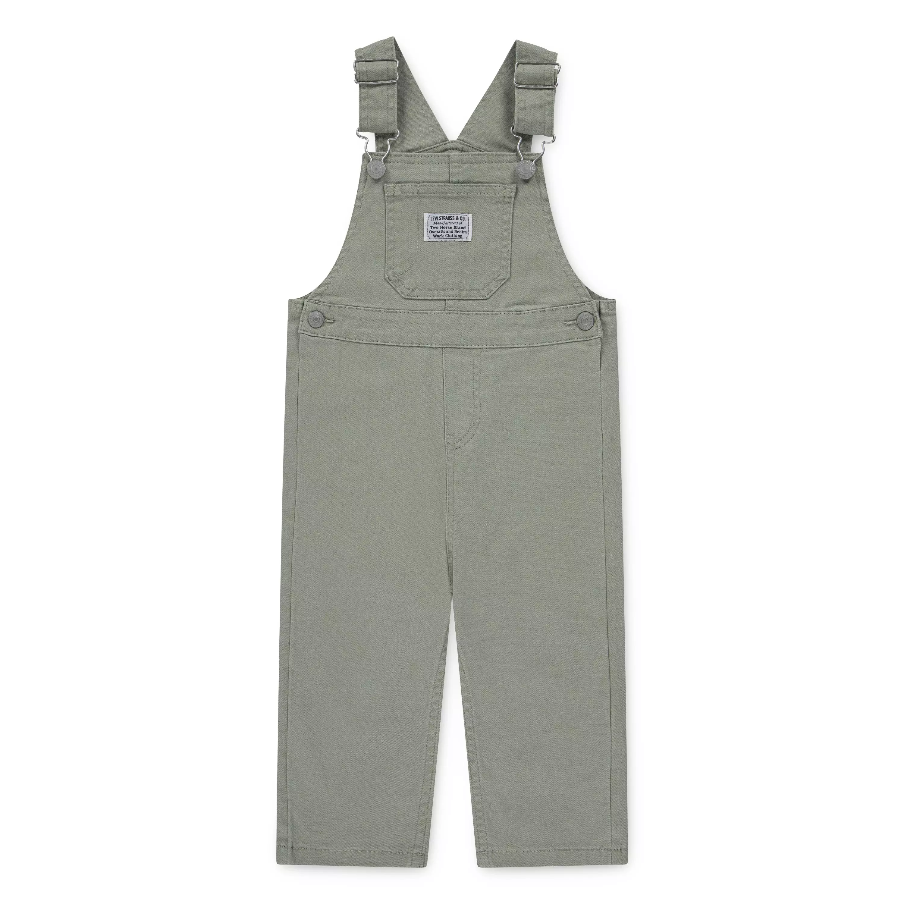 Levi's Twill Baby Boys' Seagrass Denim Overalls - SEAGRASS