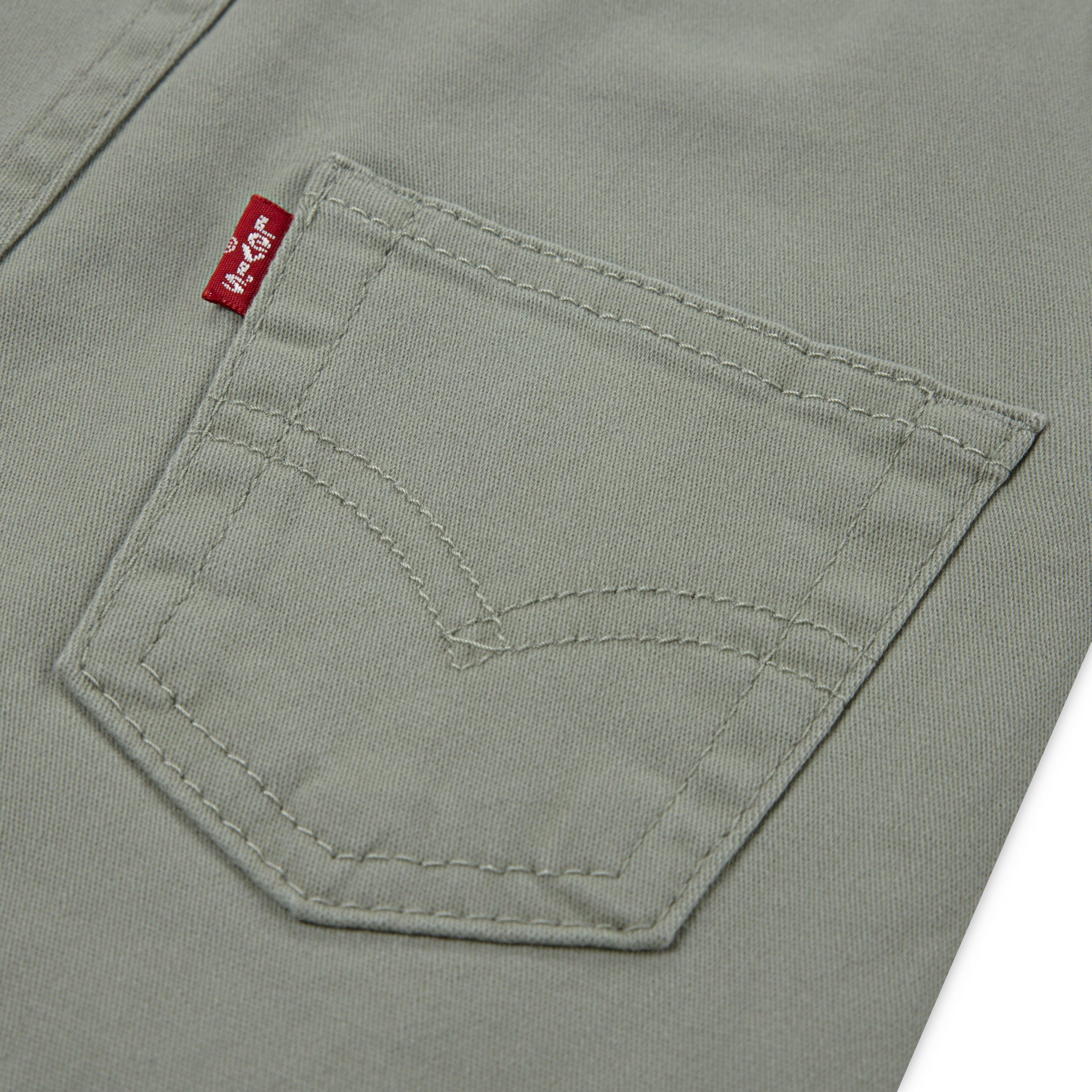Levi's Twill Baby Boys' Seagrass Denim Overalls - SEAGRASS Thumbnail View 5