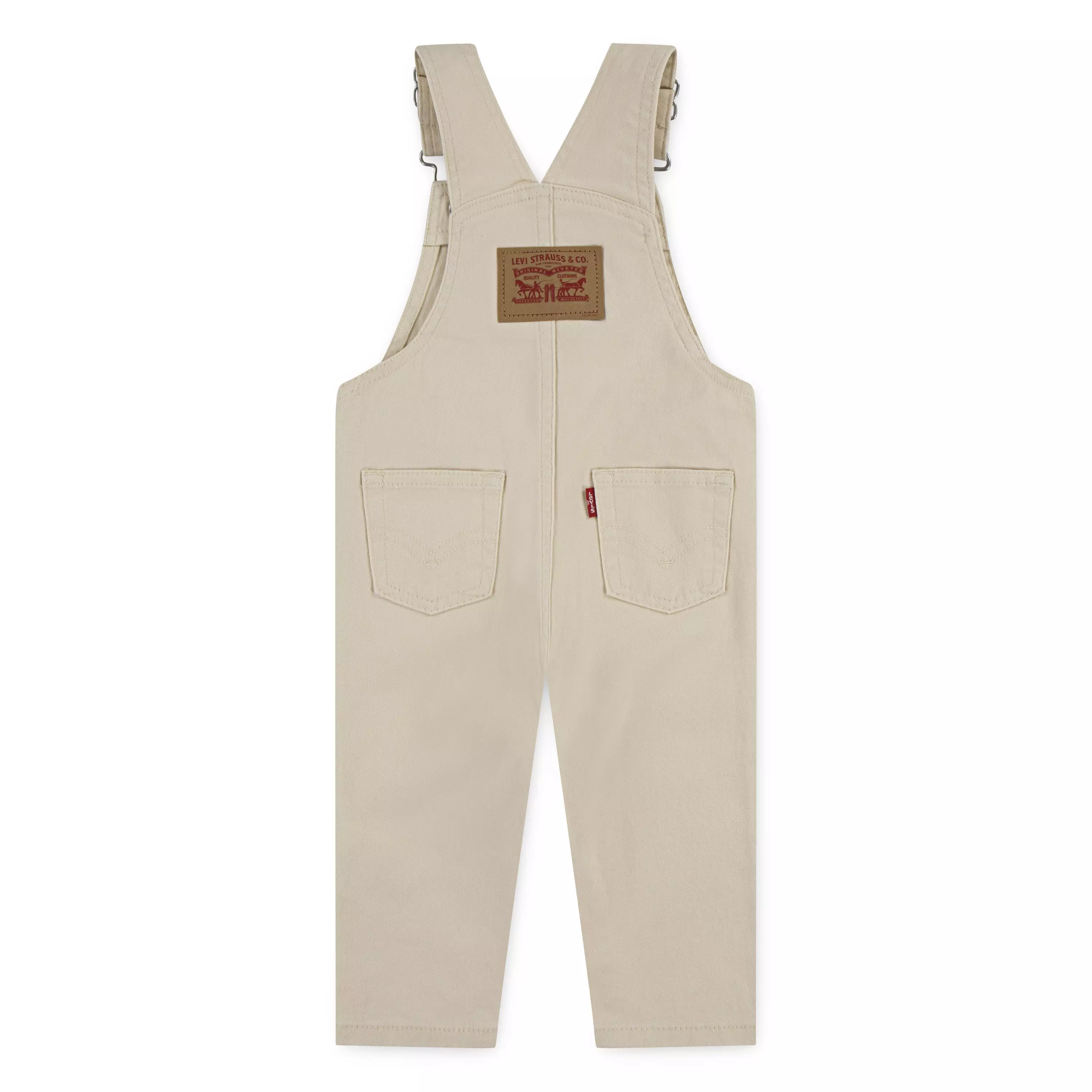 Levi's Infant Boys' Twill Denim Overalls - Beige - BEIGE