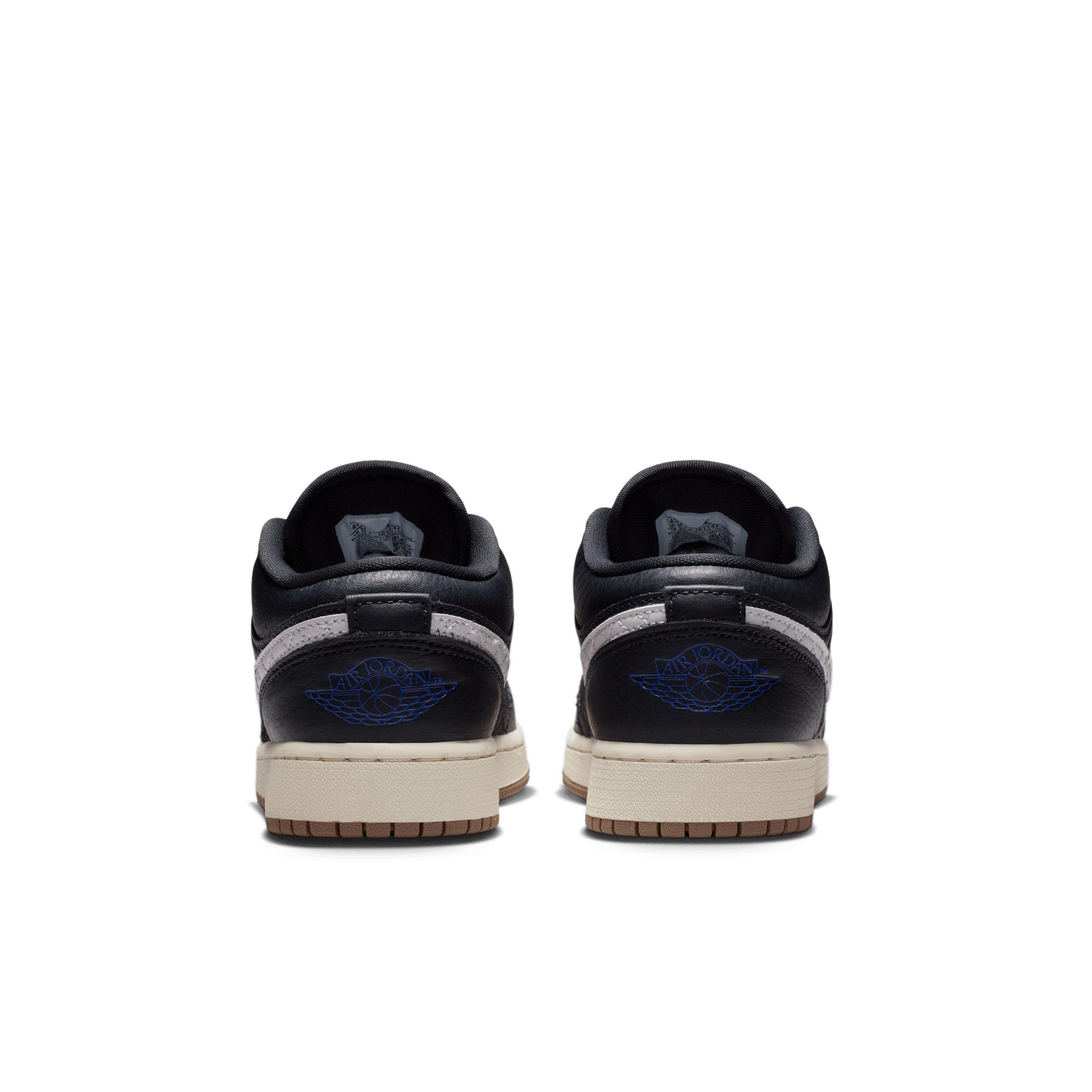 Jordan 1 Low SE Grade School Boys' "Off Noir/University Red/Game Royal/Sail" Shoe