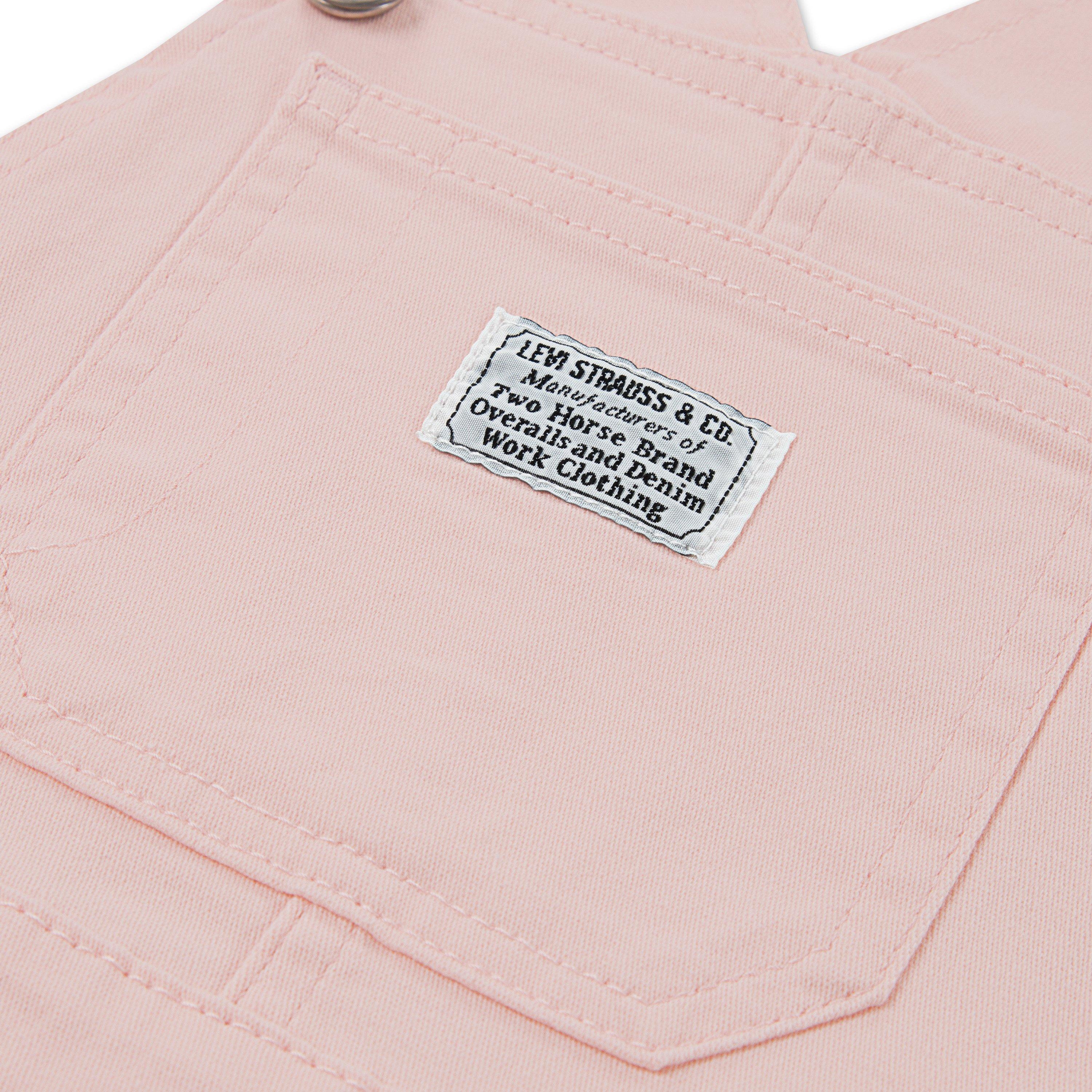 Levi's Toddler Boys' Twill Denim Overalls - Pink - PINK Thumbnail View 3