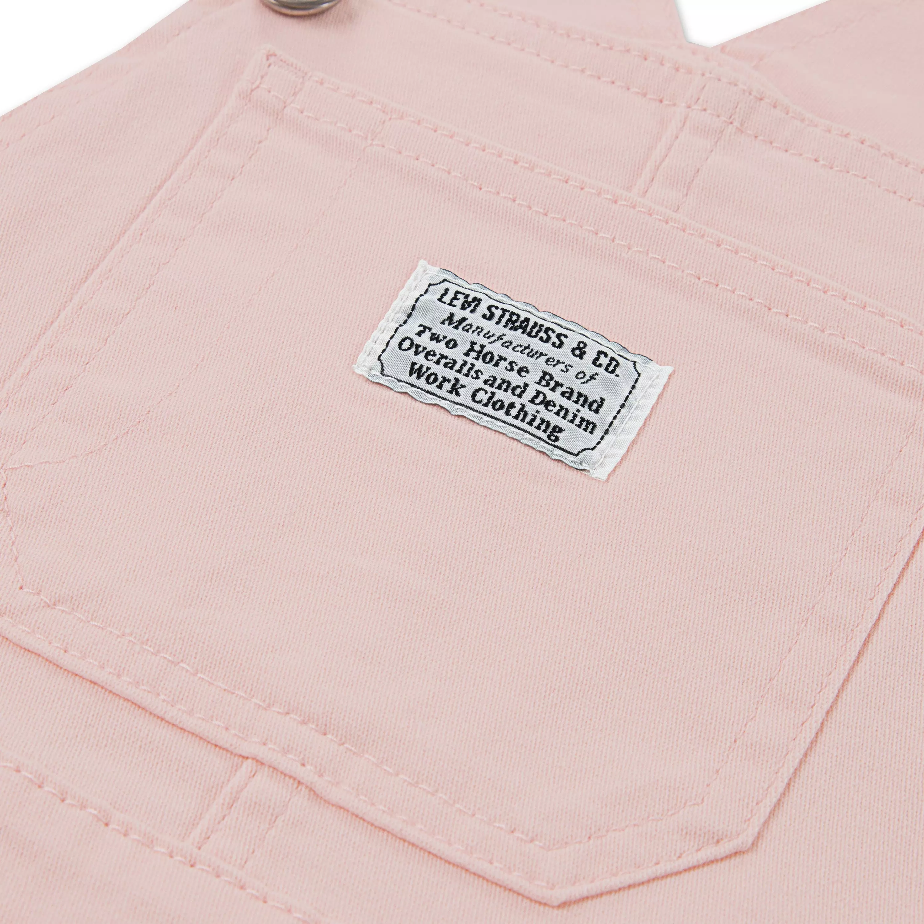 Levi's Toddler Boys' Twill Denim Overalls - Pink - PINK