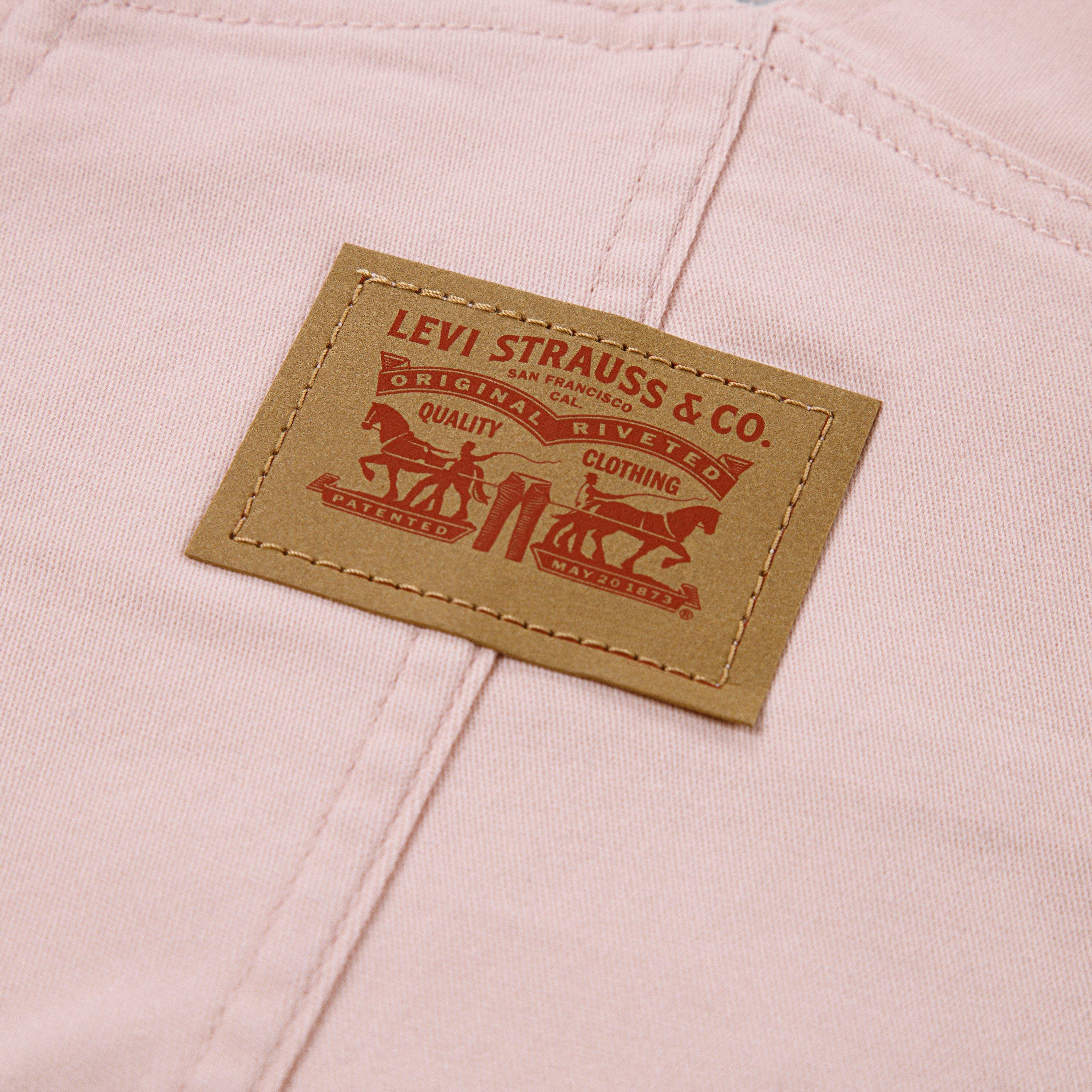 Levi's Toddler Boys' Twill Denim Overalls - Pink - PINK Thumbnail View 4