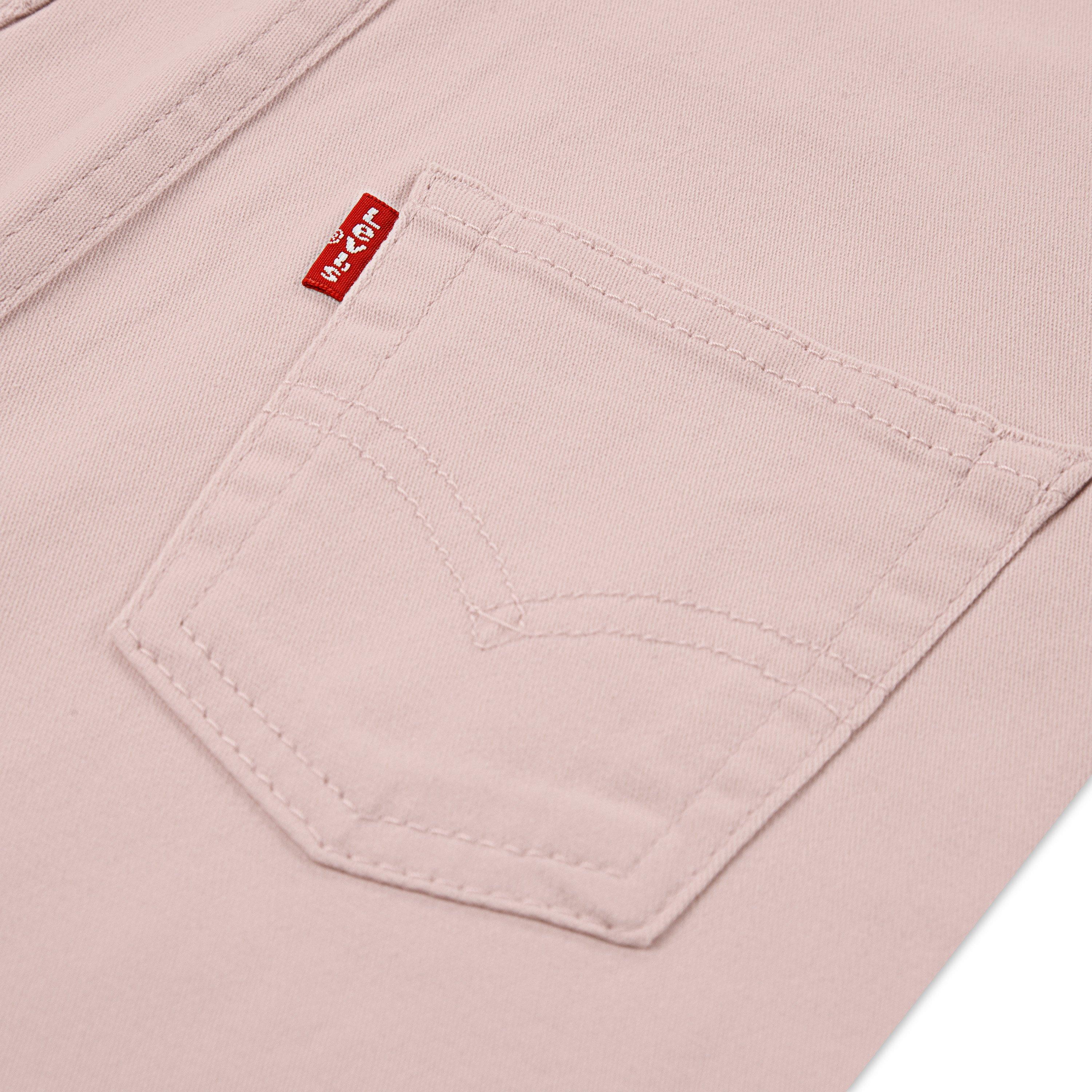 Levi's Twill Toddler Boys' Pink Denim Overalls