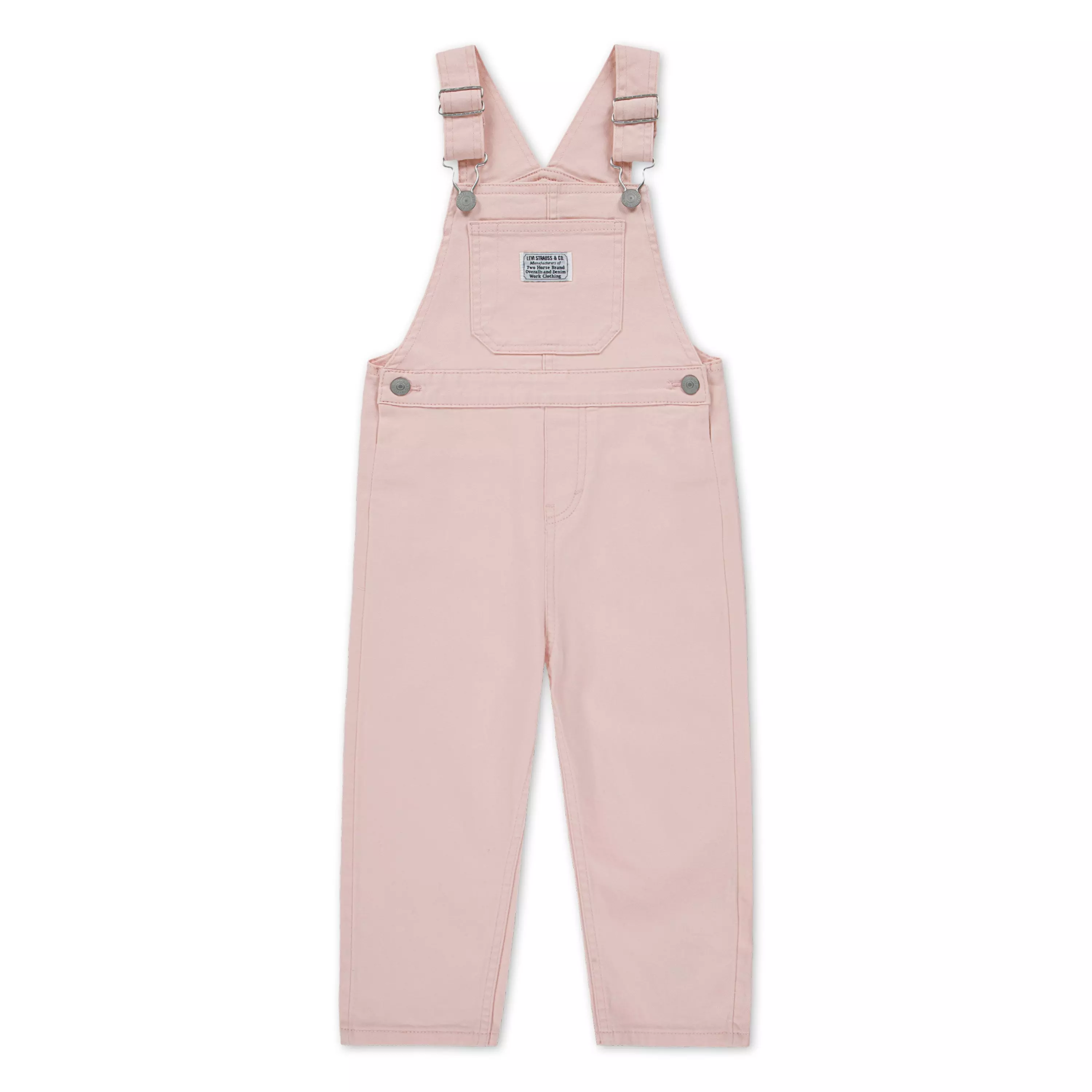 Levi's Toddler Boys' Twill Denim Overalls - Pink - PINK