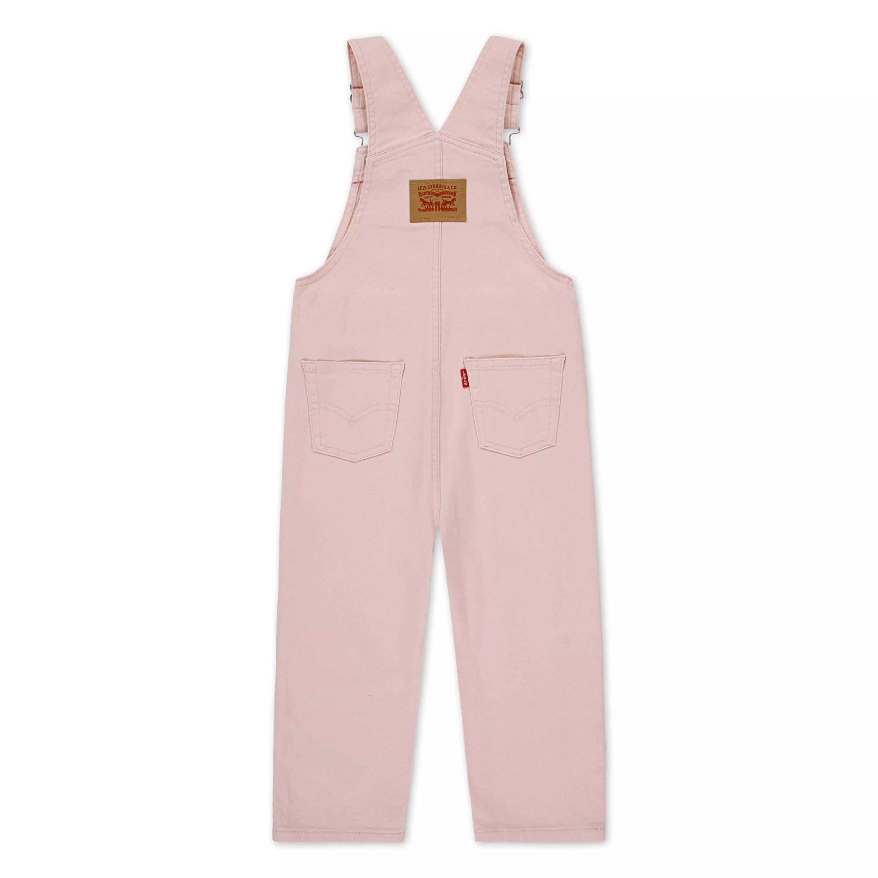 Levi's Twill Toddler Boys' Pink Denim Overalls - PINK