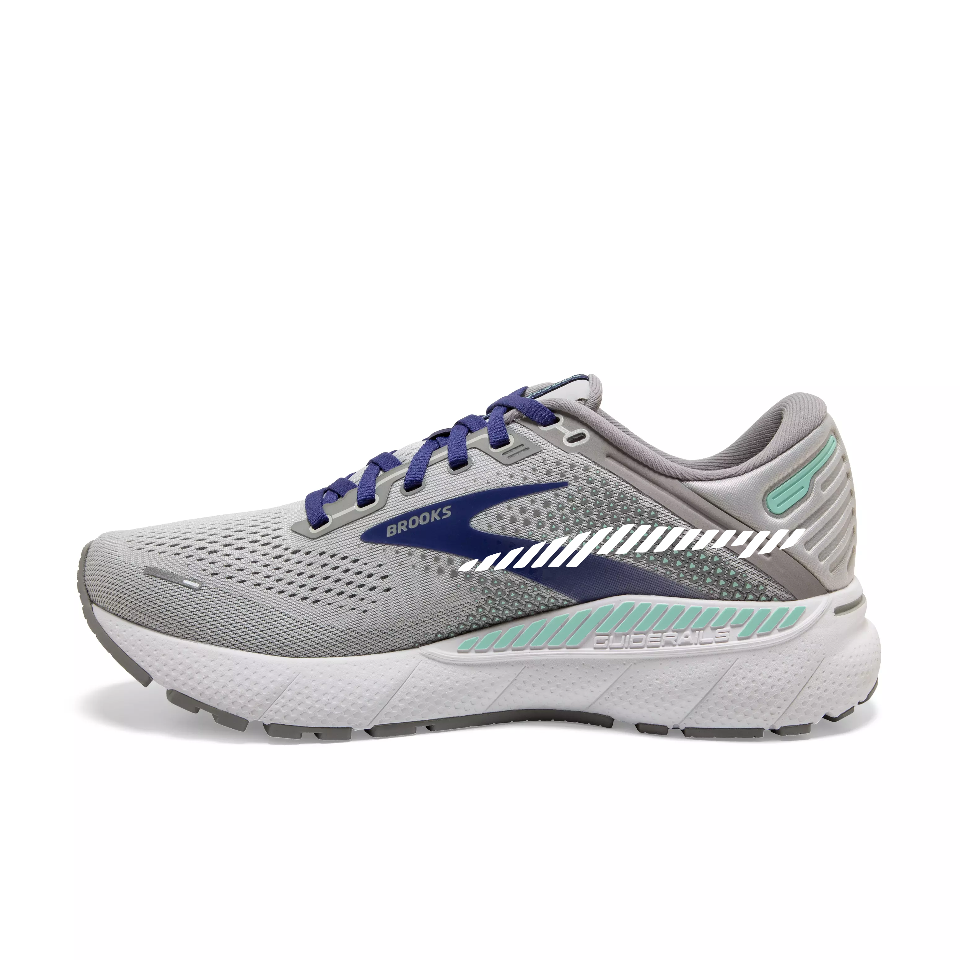 Brooks Adrenaline GTS 22 "Grey/Purple/Mint" Women's Extra Wide Running Shoe - GREY/PURPLE/MINT