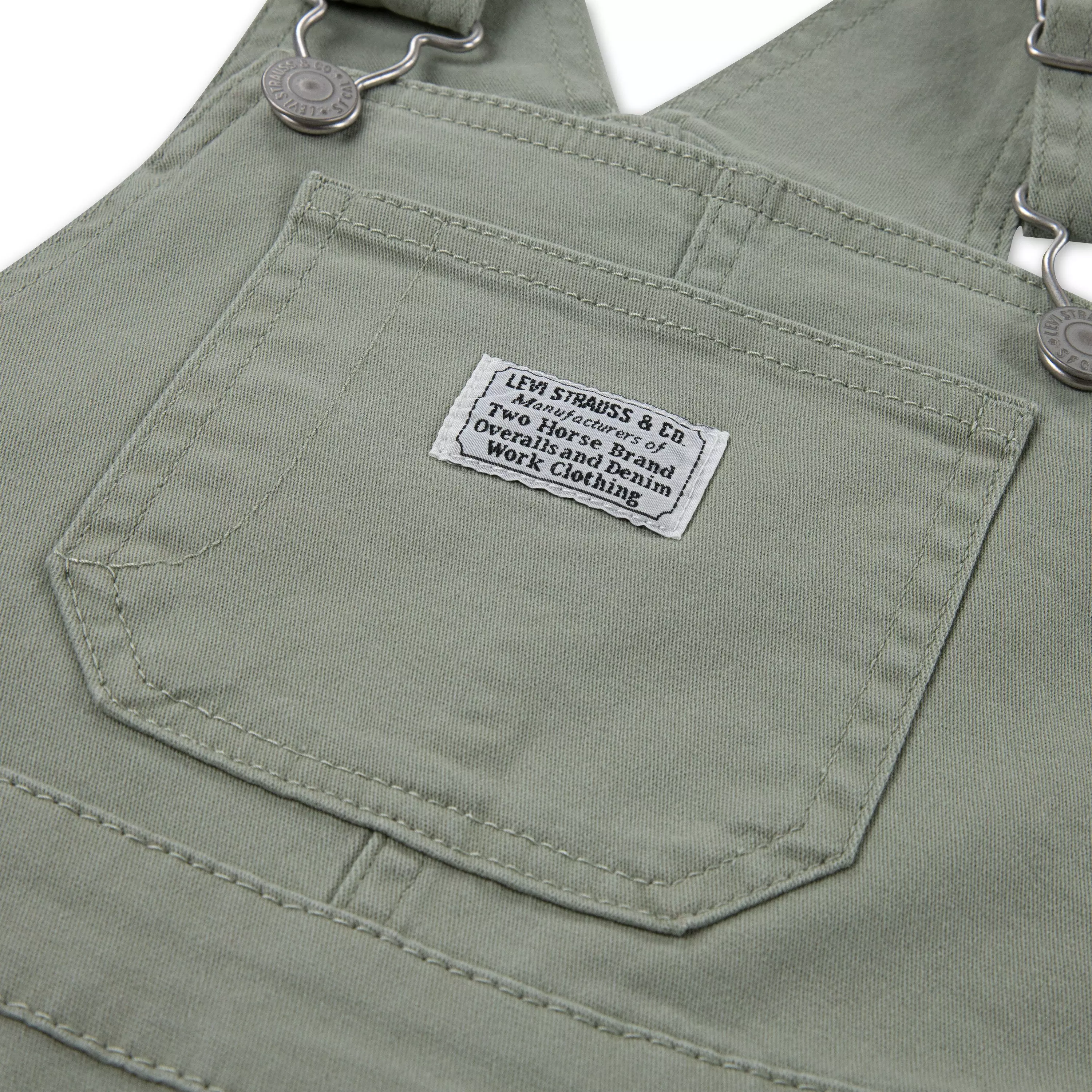 Levi's Twill Toddler Boys' Seagrass Denim Overalls - BLACK