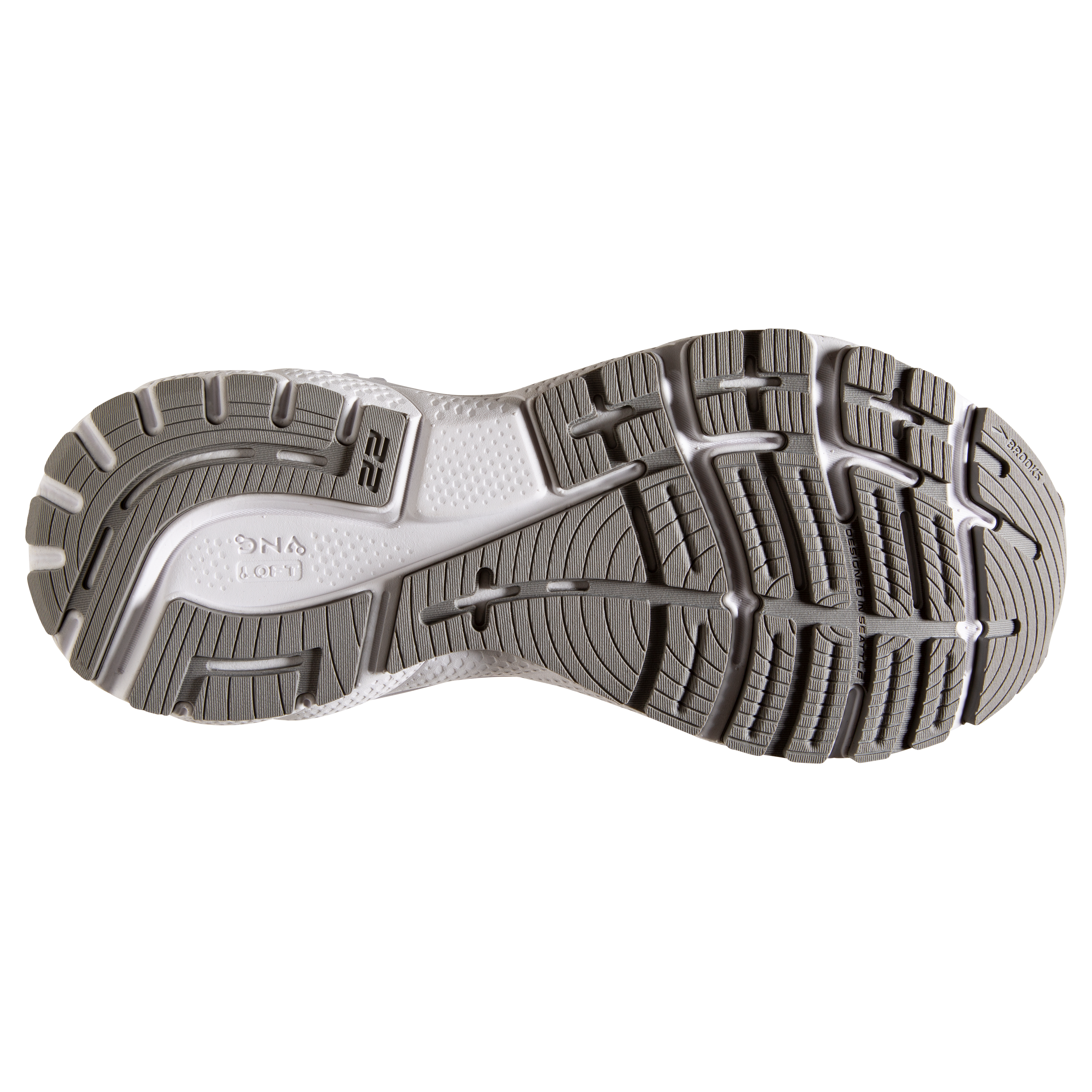 Brooks Adrenaline GTS 22 "Grey/Purple/Mint" Women's Running Shoe - GREY/PURPLE/MINT Thumbnail View 6